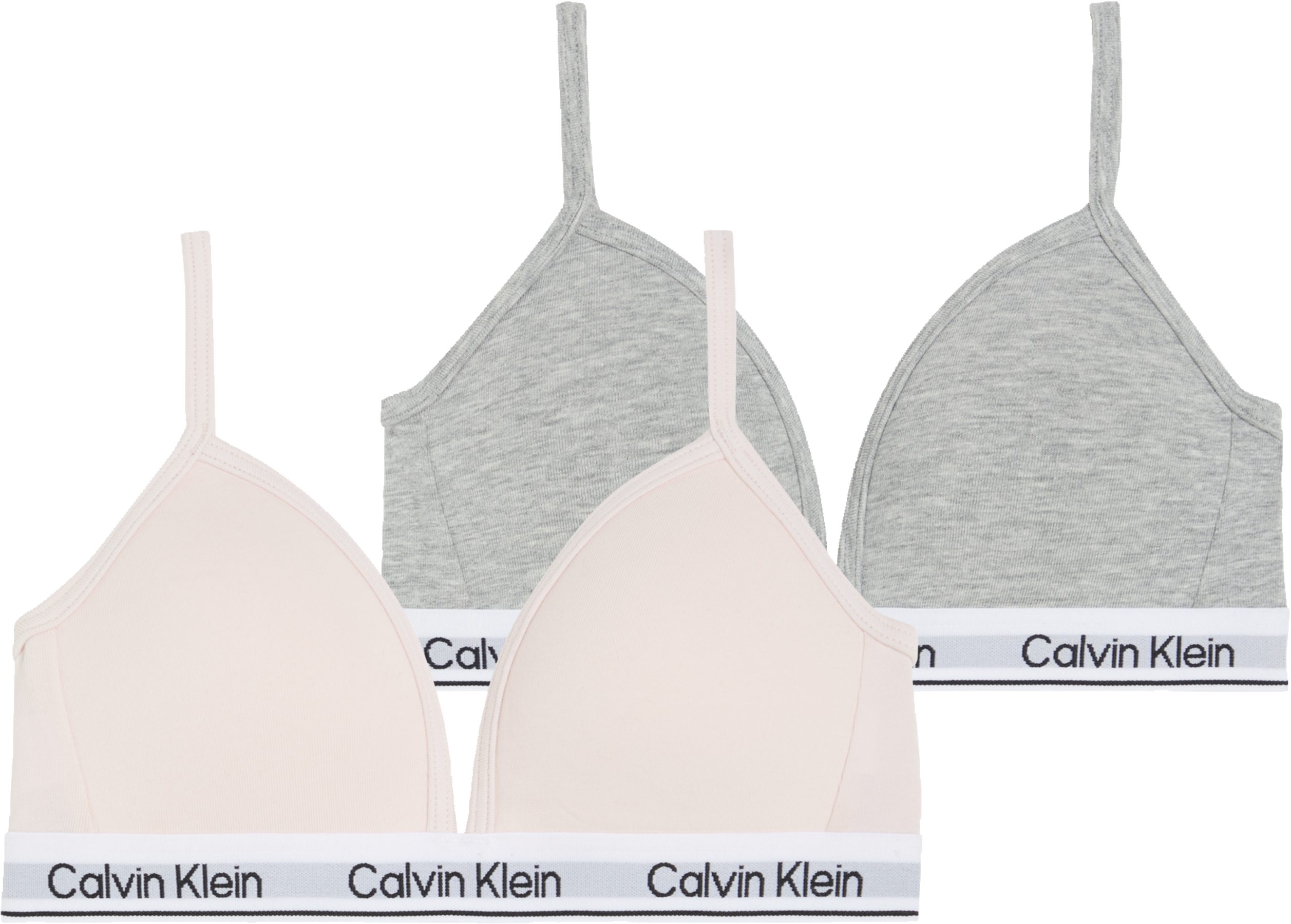 Calvin Klein Underwear Triangel-BH 2PK TRIANGLE (Packung, 2-tlg., 2er-Pack) mit Logobund