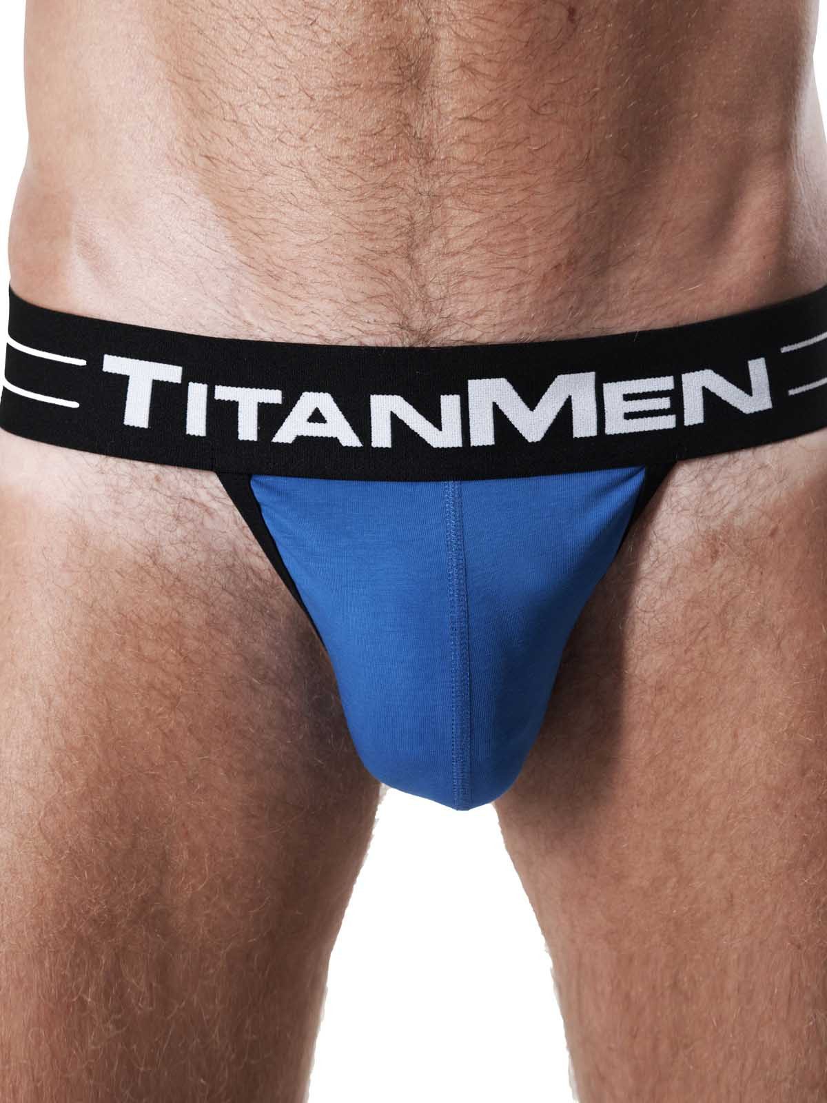 String TitanMen Jockstrap Underwear Black/Blue