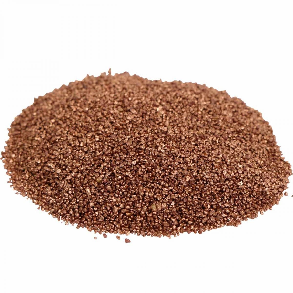 Viana Dekosand Farbsand Kupfer Dekosand Braun 2kg Ø0,5mm Tischdeko Basteln