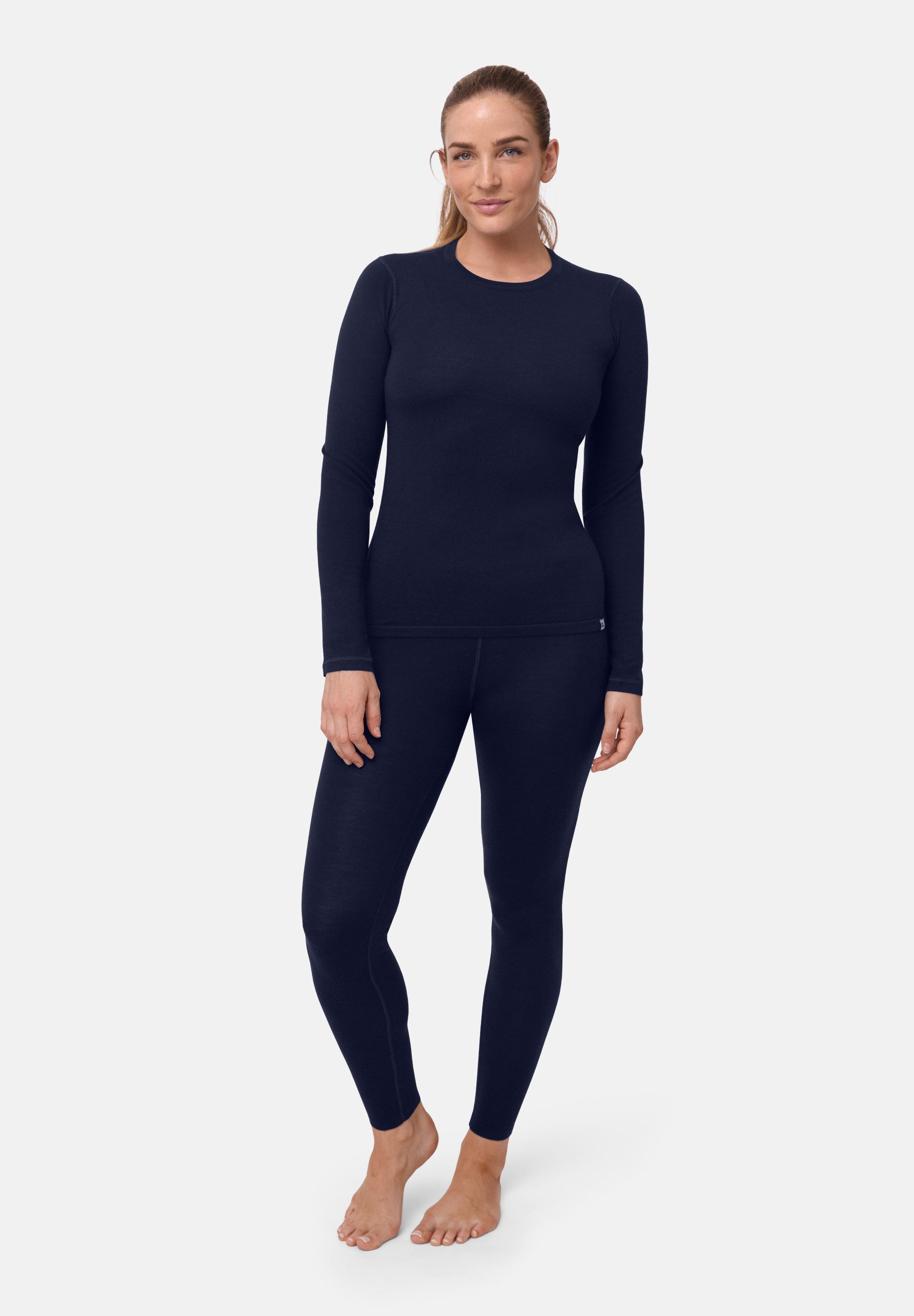 DANISH ENDURANCE Funktionsshirt Core Merino Funktionsunterwäsche Set, Langarm Shirt & Hose, Temperaturregulierend