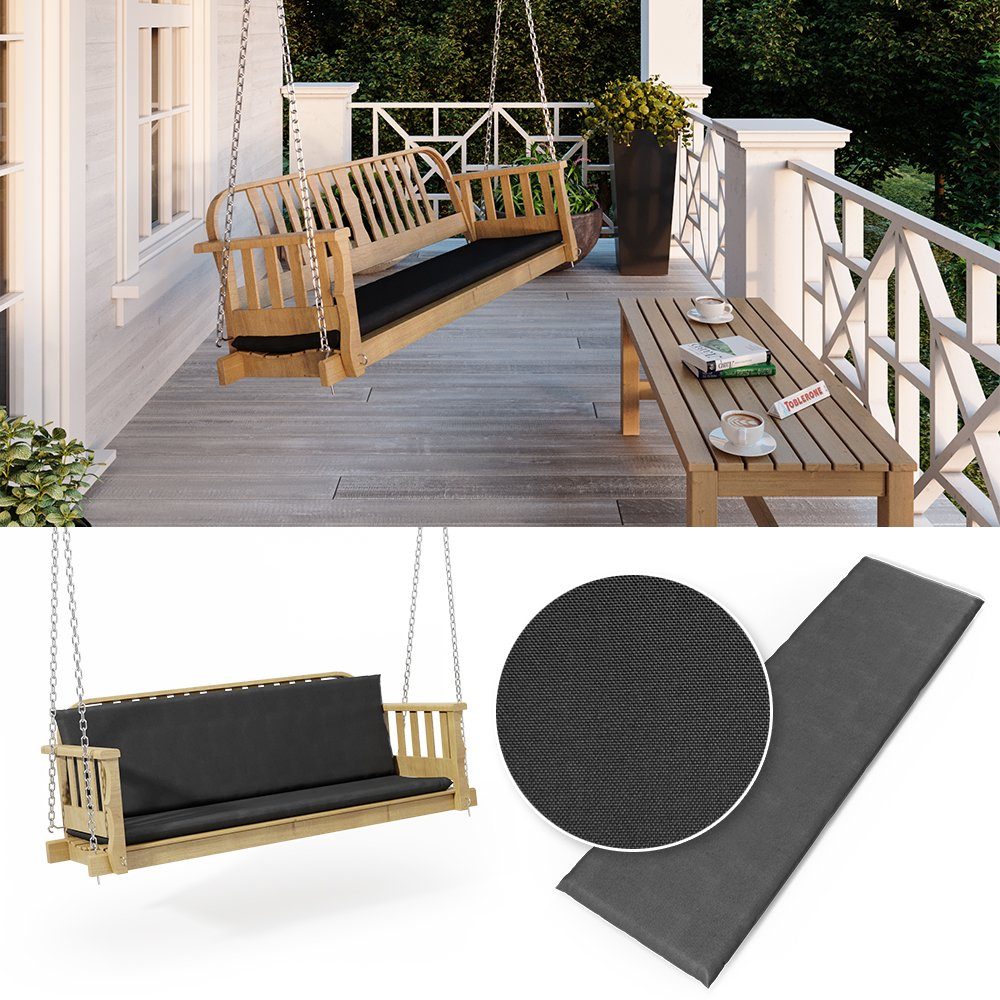 Vicco Bankauflage, Anthrazit, 140 cm, (1 günstig online kaufen