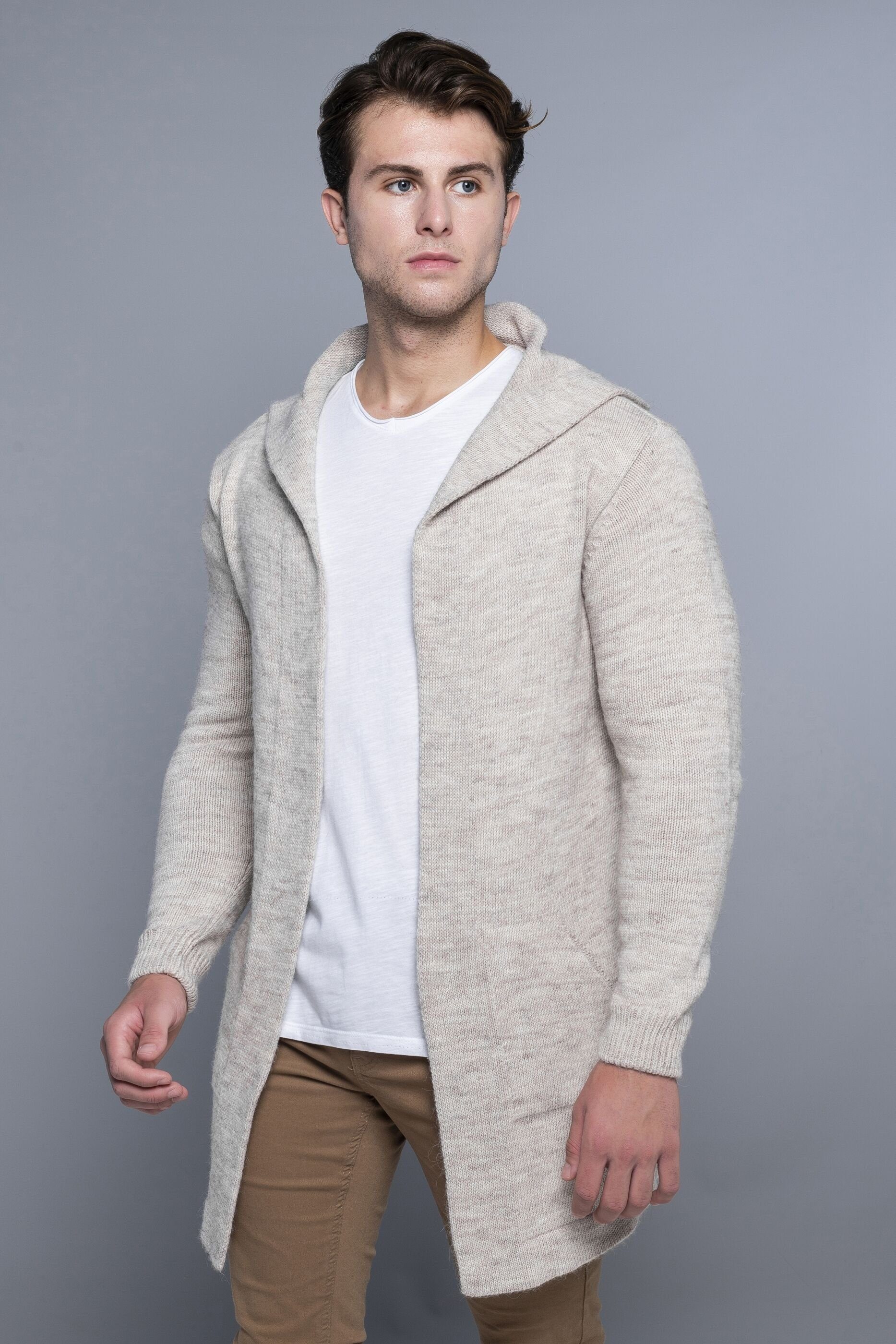 CARISMA Strickjacke mit Kapuze und praktischen Seitentaschen