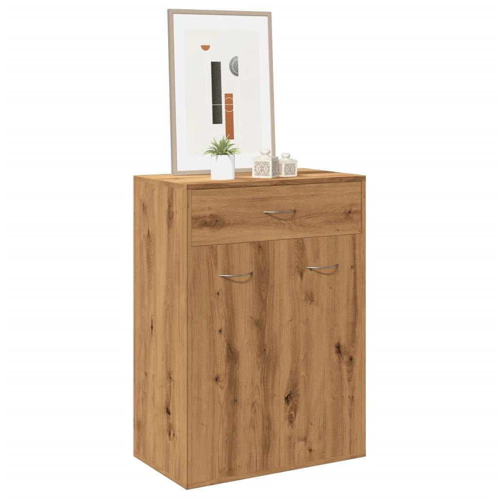 vidaXL Schuhschrank NA Schuhschrank Artisan-Eiche 60x35x84 cm Spanplatte