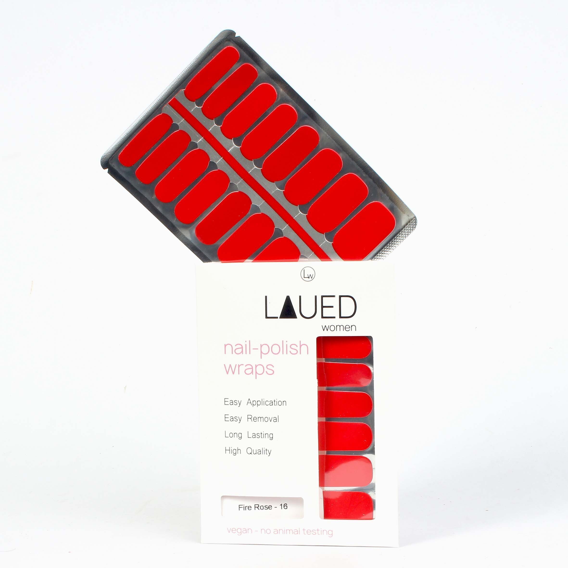 LAUED Nagellack (SGS Material SEDEX) aus (FSC) solid und / Produktion Rose Fire red, zertifizierter