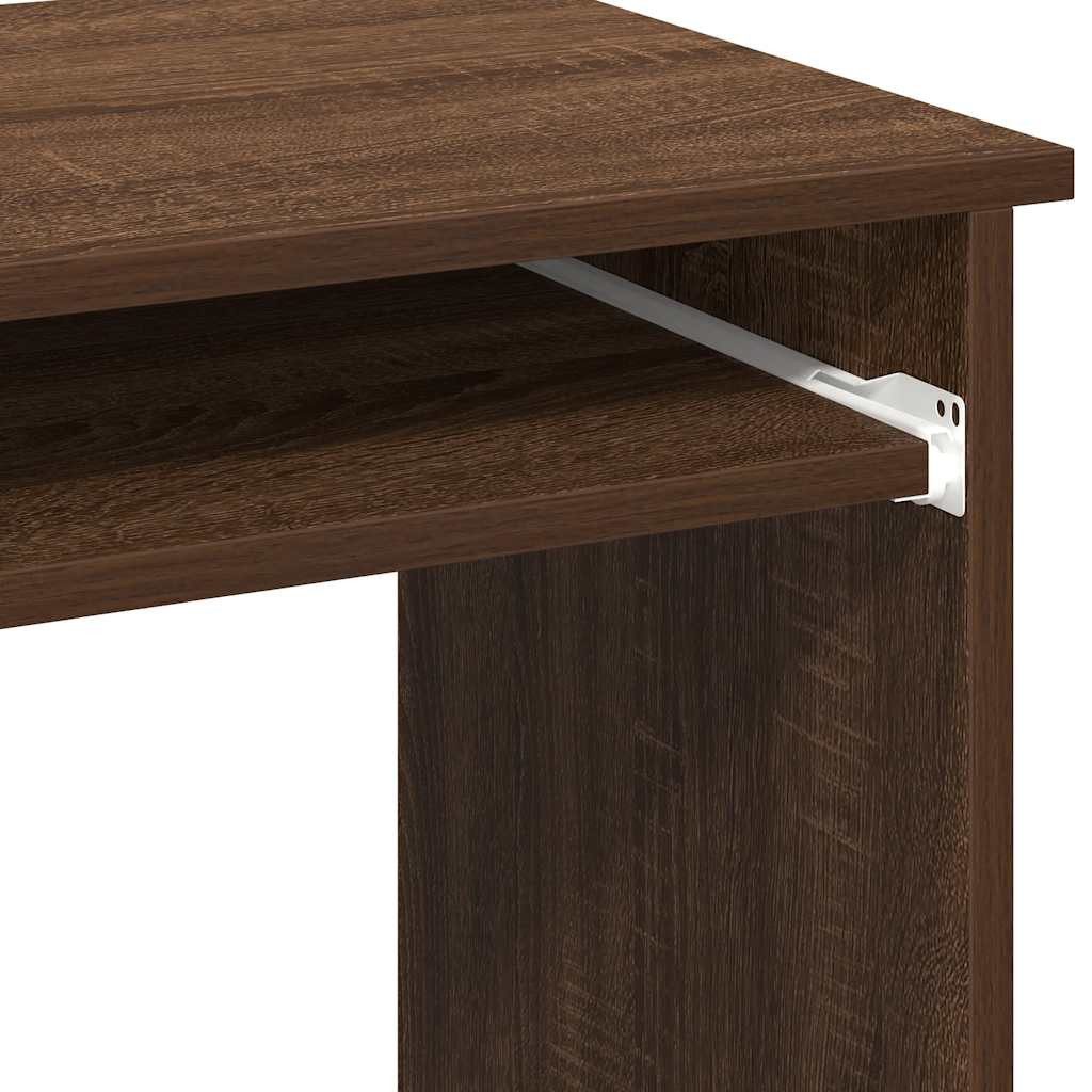 vidaXL Schreibtisch Schreibtisch mit Regal Braun Eichen-Optik 84x40x78 cm