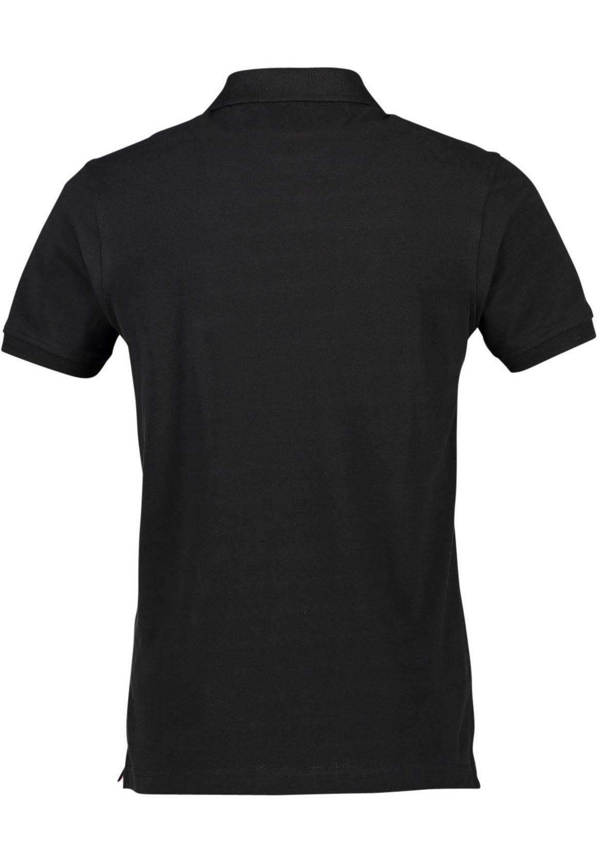 LERROS Poloshirt mit dezenter schwarz Brust Stickerei der auf