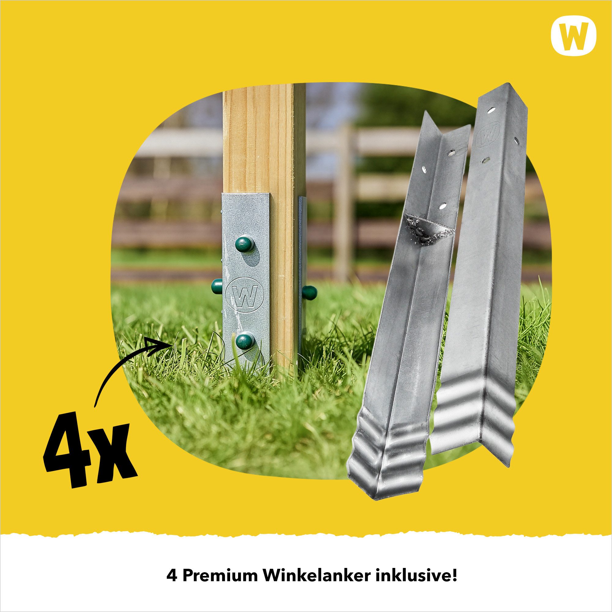 Wickey Doppelschaukel Aero Star – Robuste Holzschaukel mit 2 Schaukelsitzen, (Gartenschaukel mit Holzrahmen & höhenverstellbaren Sitzen, Familien-Schaukel für z – Bild 3 von 5
