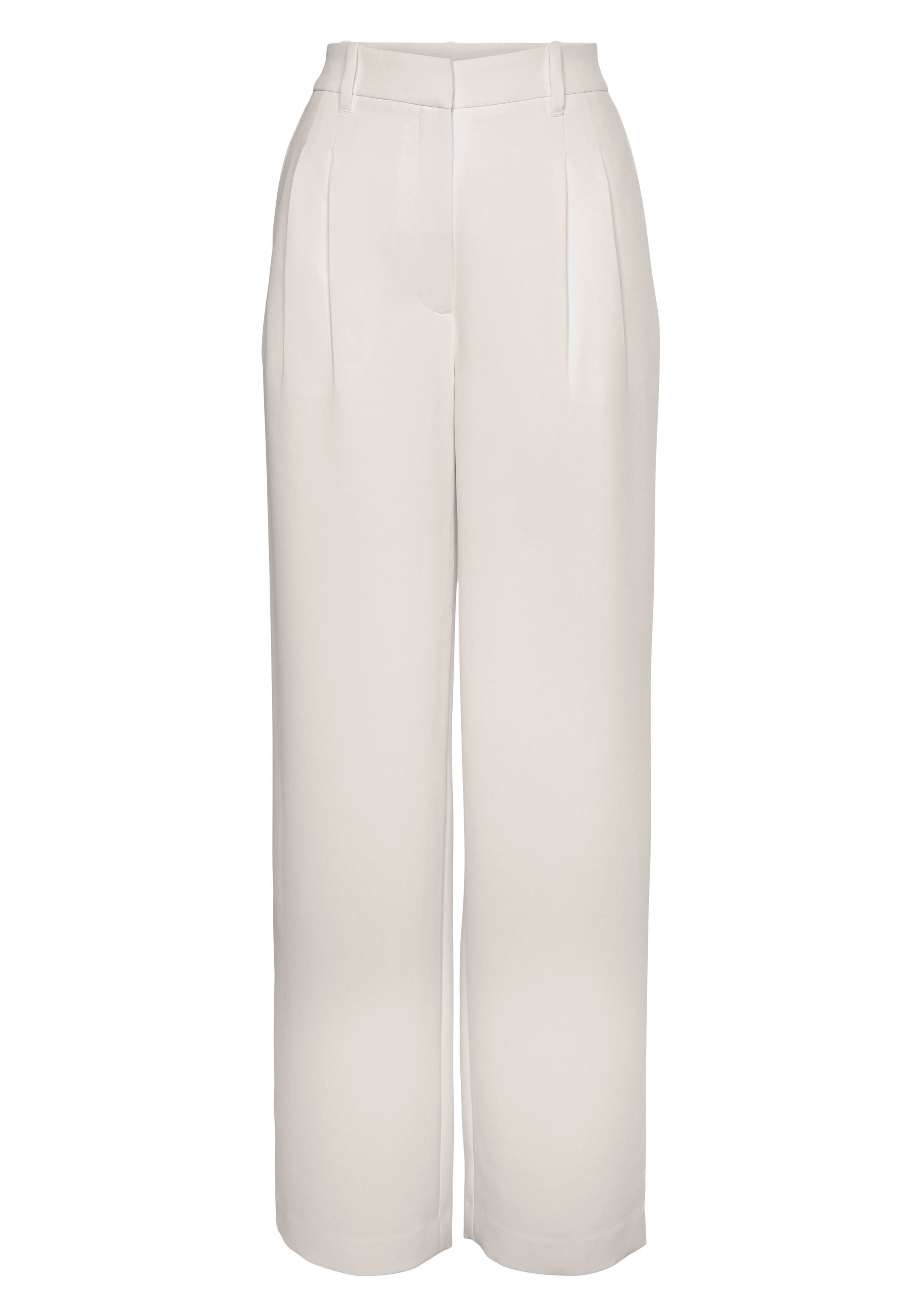 LASCANA Anzughose im Business-Look, elegante Stoffhose mit Taschen und Bundfalten