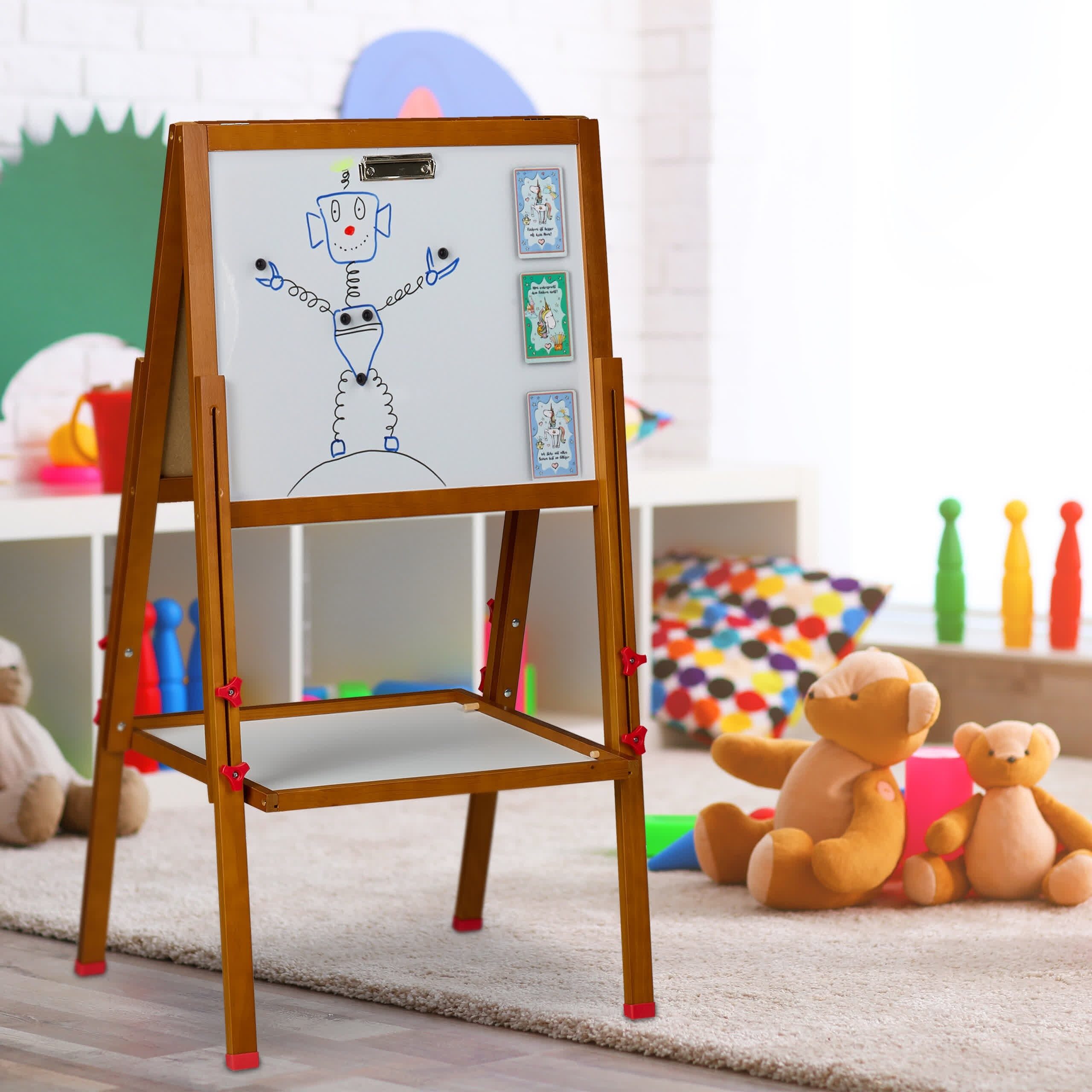 relaxdays Standtafel Kinderstandtafel mit Whiteboard, (1-tlg) günstig online kaufen
