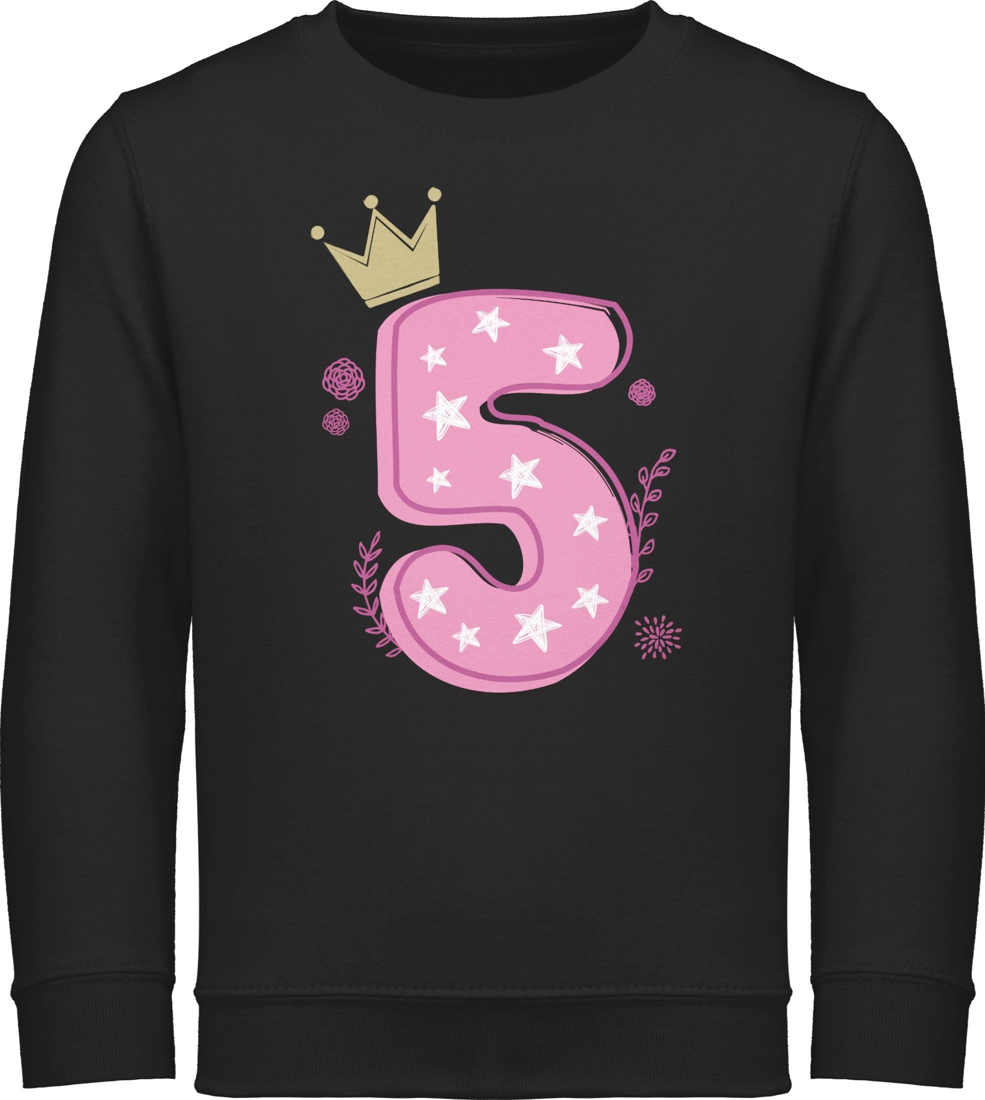 Shirtracer Sweatshirt Kinder 5. Geburtstag - Ich Bin Fünf Mit Pferd Motiv