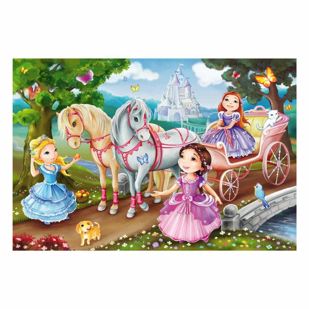 Schmidt Spiele Puzzle Puzzleposter Prinzessin 3x24 Puzzleteile 72 Märchenhafte Teile