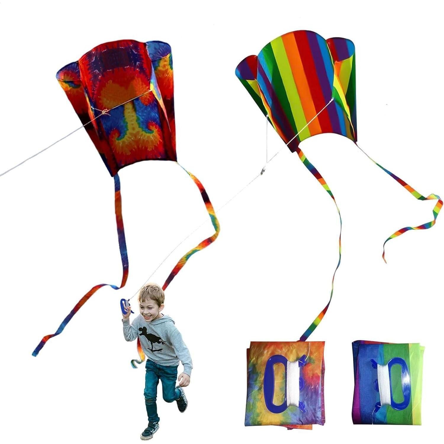 LuxusKollektion Kite Летающие змеи Regenbogen Langschwanz Flugdrachen Geschenk 2 Stück