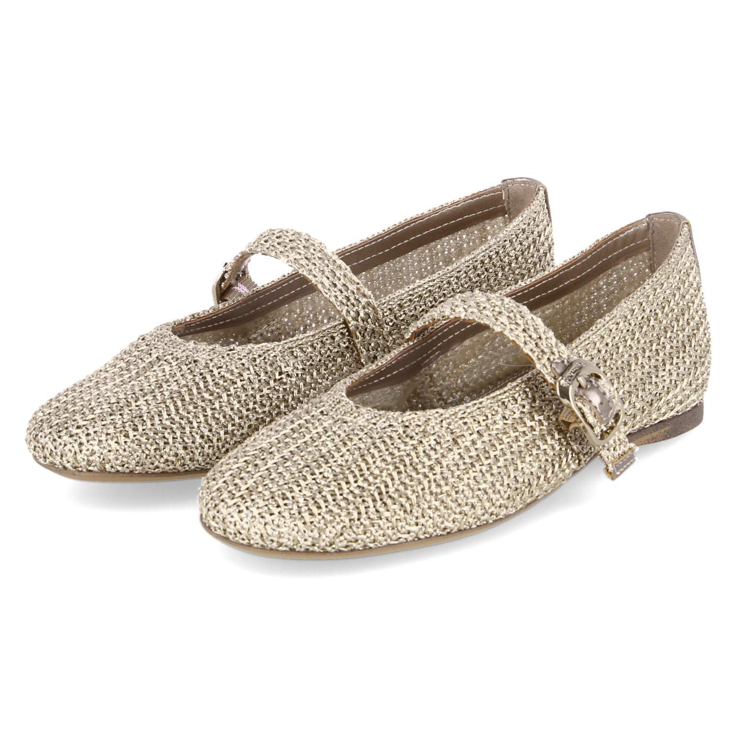 Tamaris 1-22125-46-900 Damen Textil & Synthetik gold Ballerina