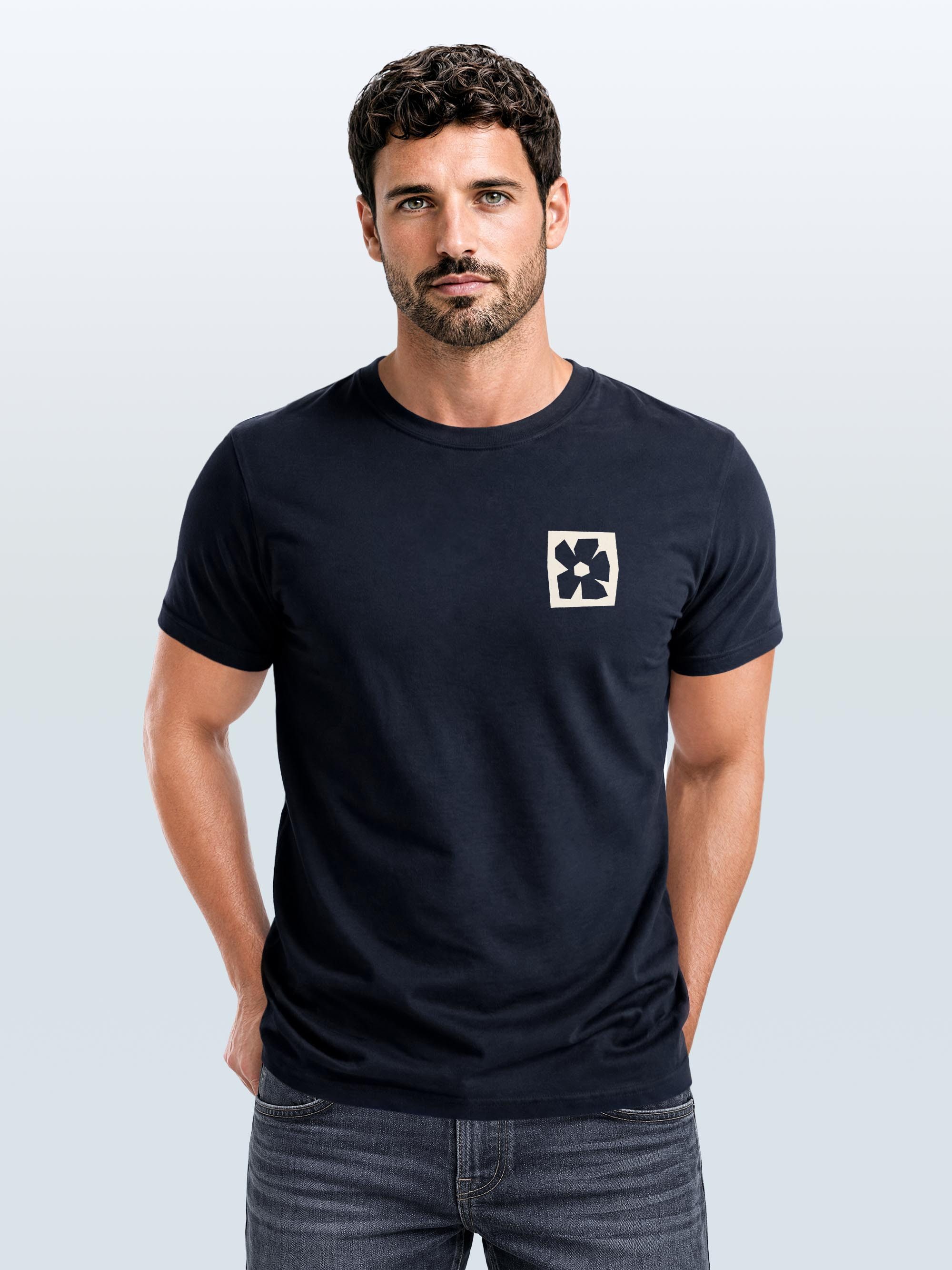 Neverless Print-Shirt Herren T-Shirt Frontprint - Design - Baumwollshirt Männer Fashion mit Print