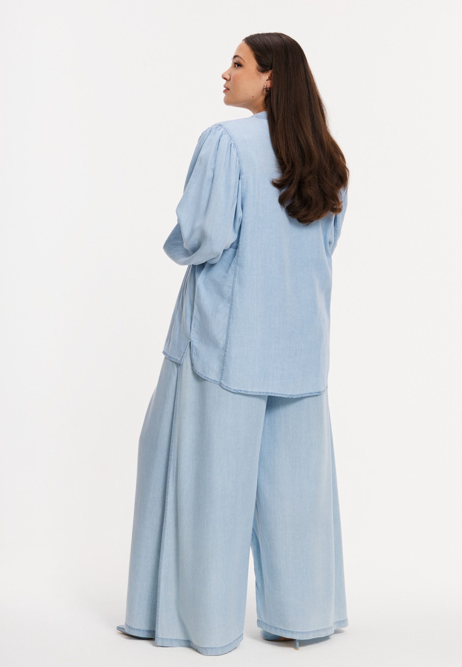 YOEK Blusentop Damen Bluse Flare Fit