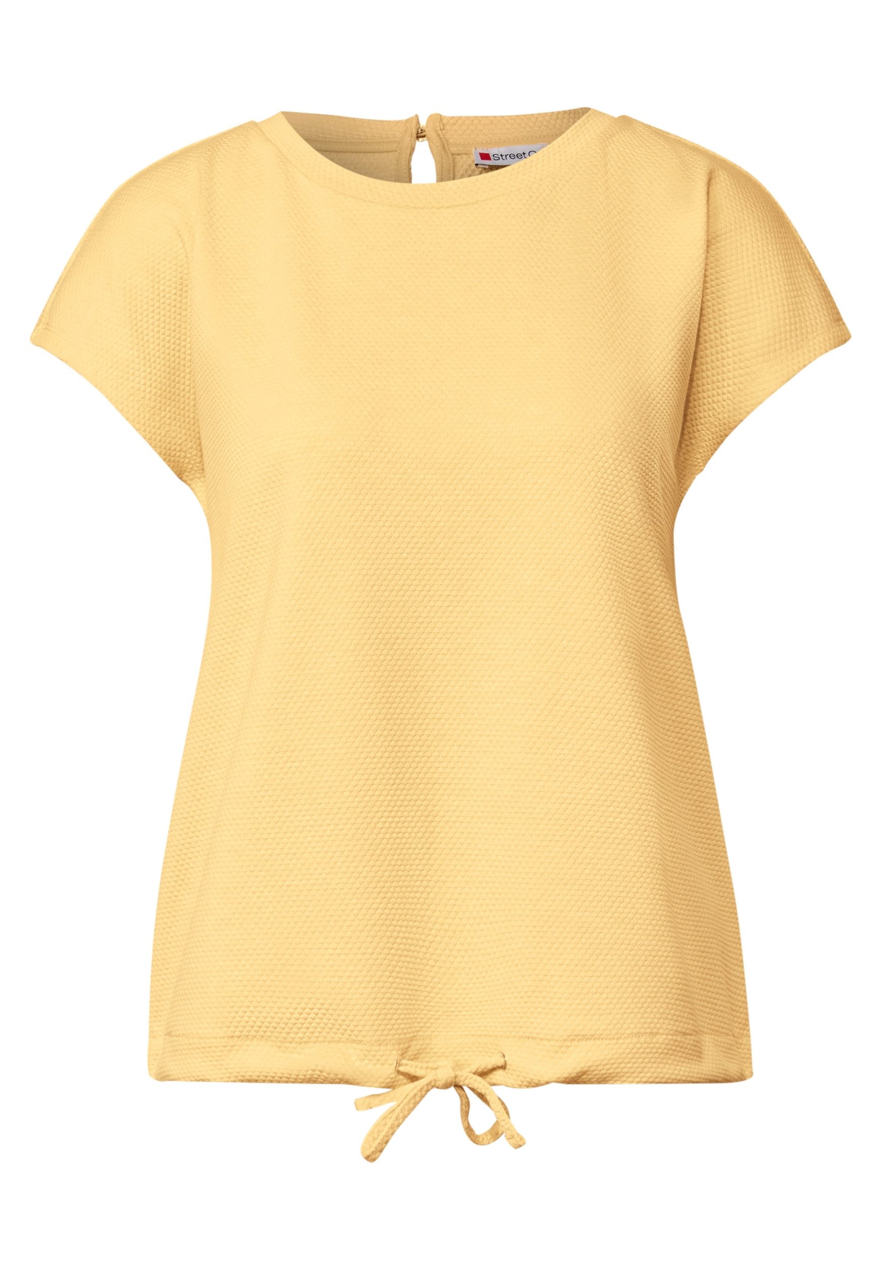 STREET ONE T-Shirt - Strukturshirt Damen – Feinstruktur T?Shirt – Kurzarmsh günstig online kaufen
