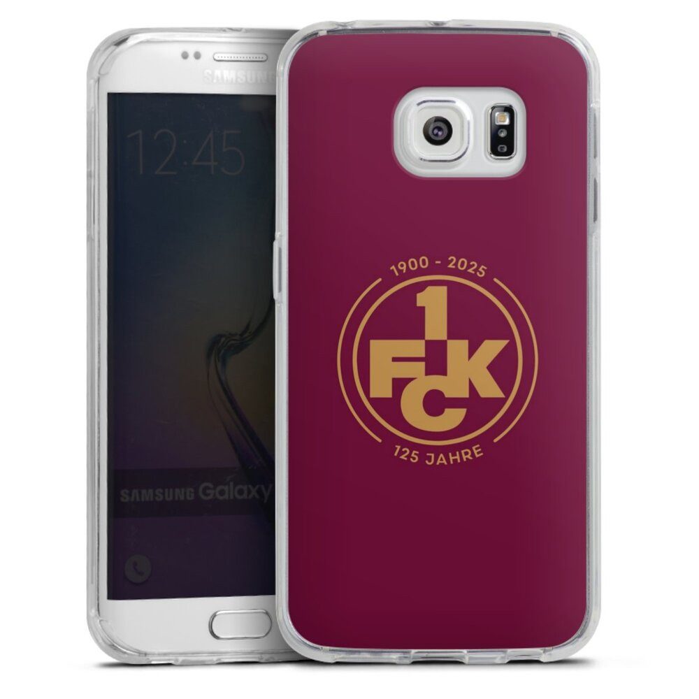 DeinDesign Handyhülle 1. FC Kaiserslautern 1. FCK 125 Jahre 1. FCK 125. Jubiläum, Samsung Galaxy S6 Edge Silikon Hülle Bumper Case Handy Schutzhülle