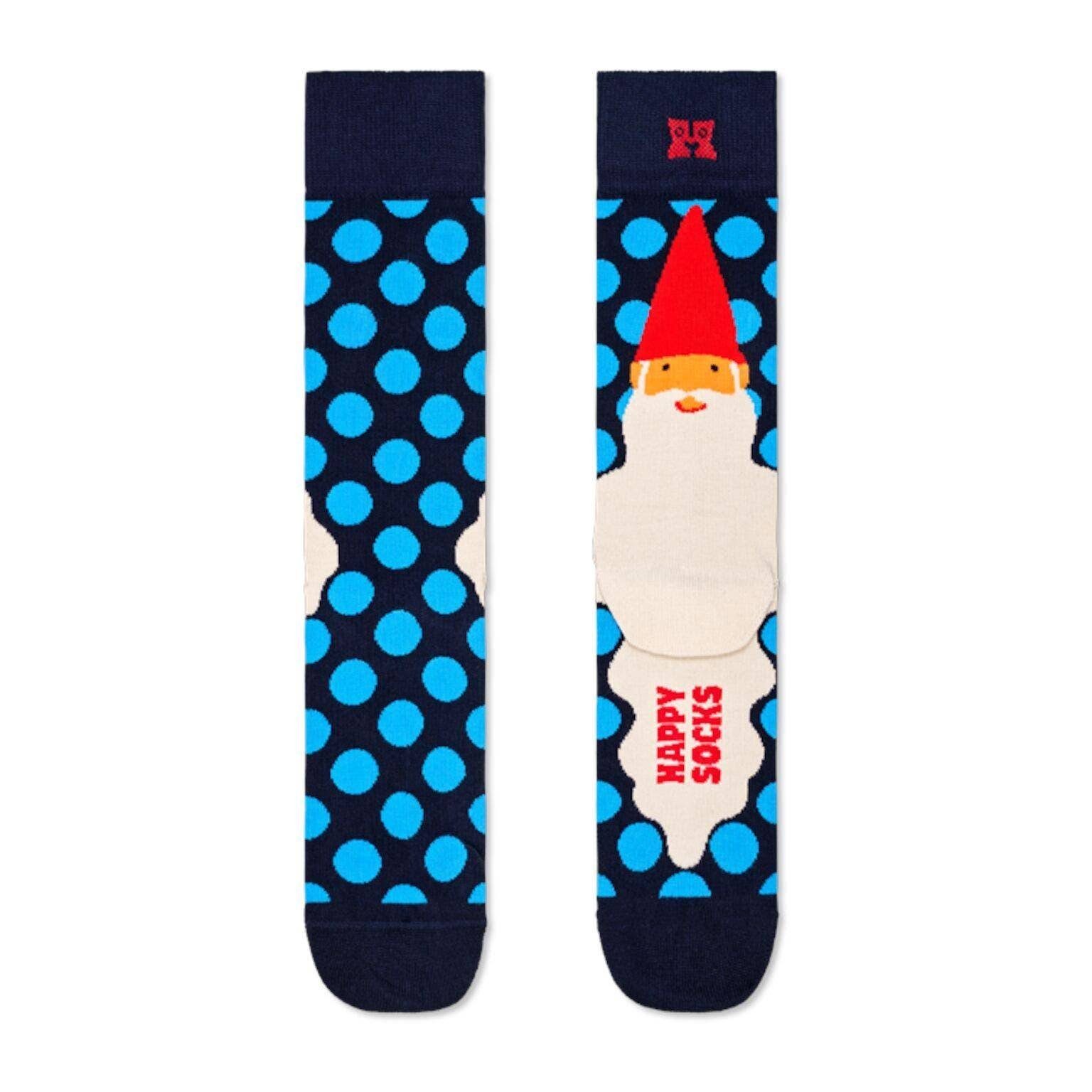 Happy Freizeitsocken Beard Blue Socken Socks Santa's