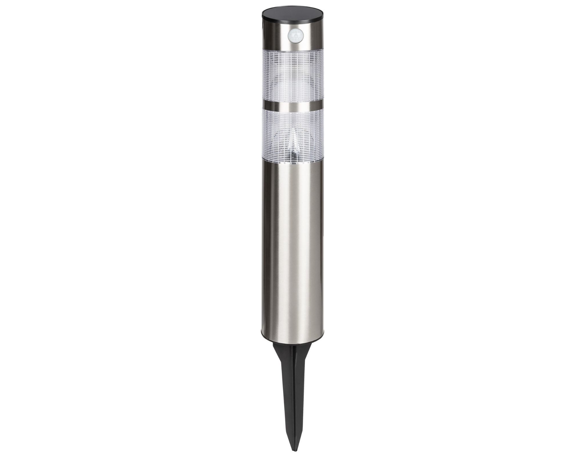 Livarno home Gartenleuchte Solar-Gartenleuchte Gartenlampe Bodenleuchte Erdspieß rund matt