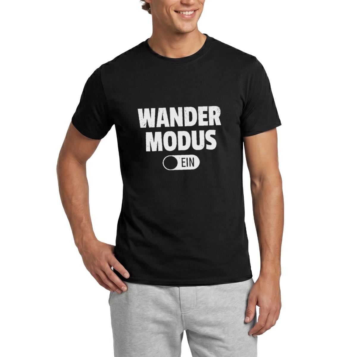 T-Shirt Wandermodus Ein Männer T-Shirt