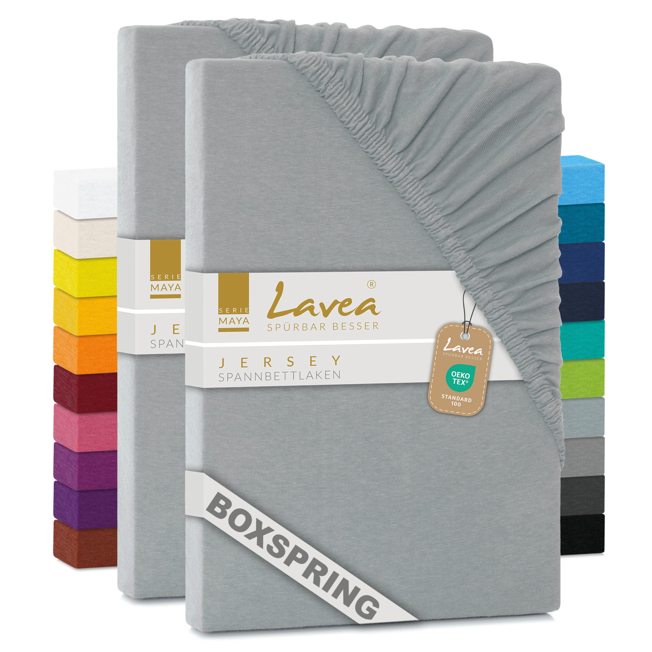 Lavea Spannbettlaken Maya, in Gr. 60x140, 90x200, 120x200, 140x200, 180x200 günstig online kaufen