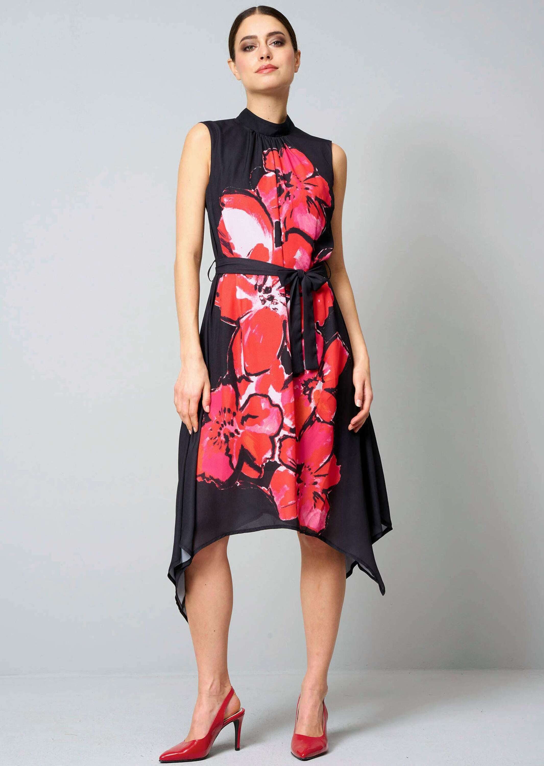 Alba Moda Midikleid Kleid mit platziertem günstig online kaufen