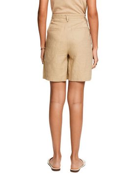 Esprit Shorts Shorts aus Leinen mit weitem Bein (1-tlg)