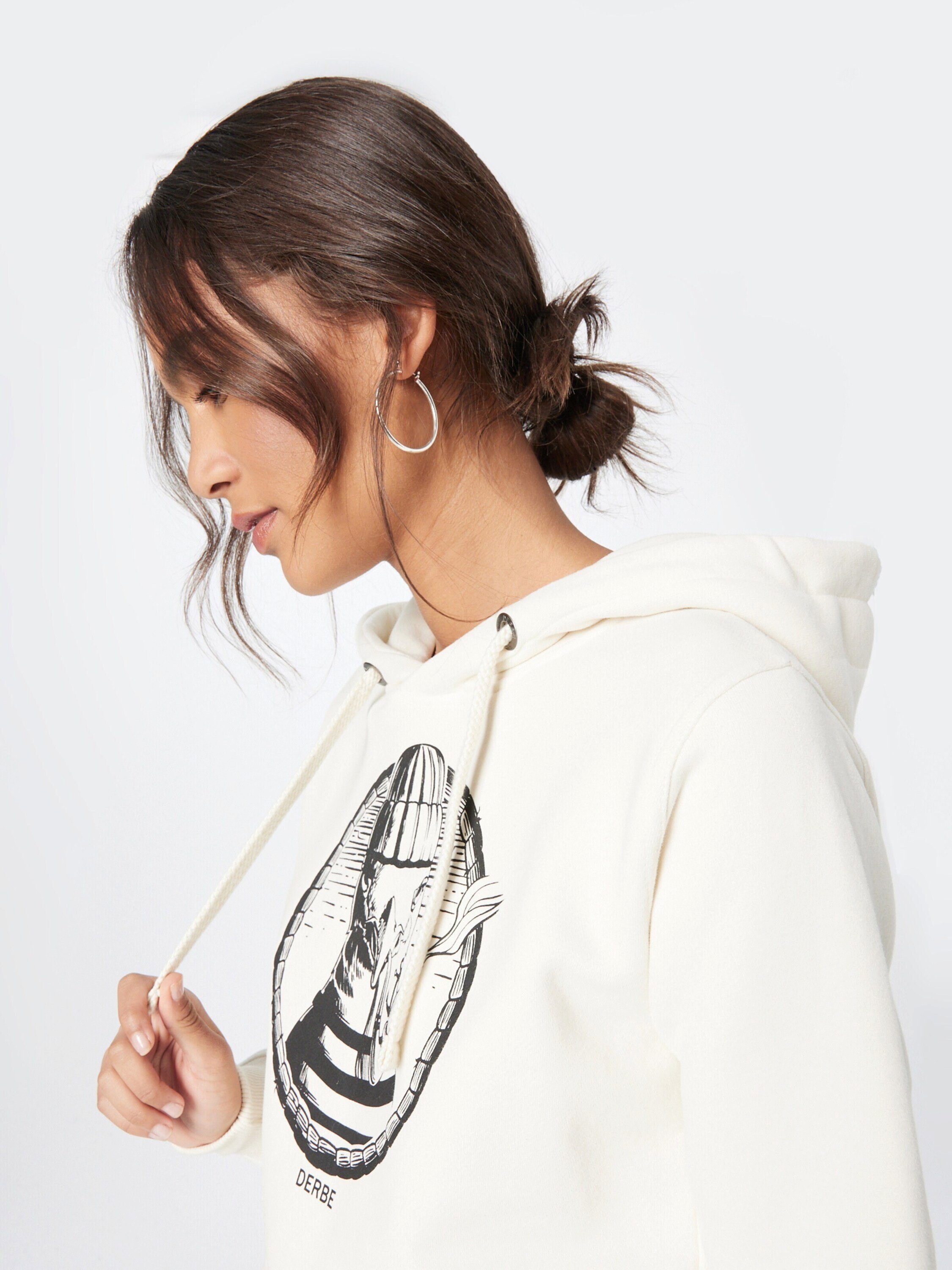 Weiteres off-white (1-tlg) Sweatshirt Derbe Detail