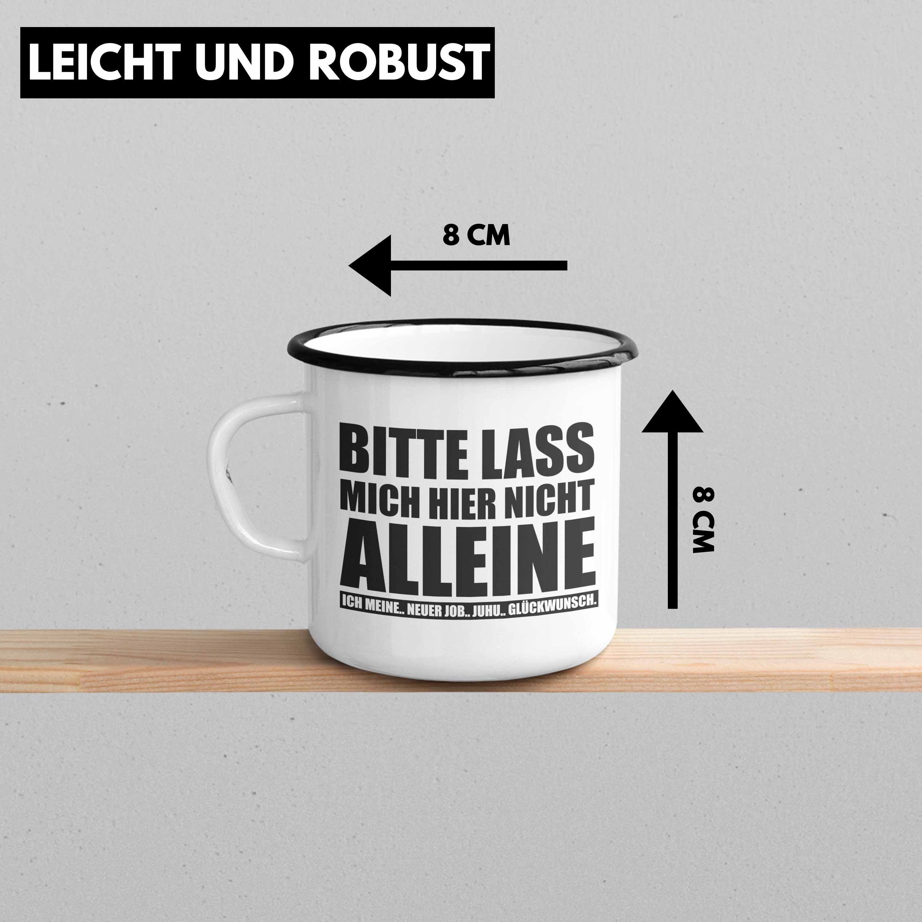 Neuer Tasse Abschied Trendation Trendation Schwarz Tasse Abschiedsgeschenk Kollege Thermotasse Spruch Emaille - KaffeeEmaille Geschenk Job Jobwechsel Kollegin