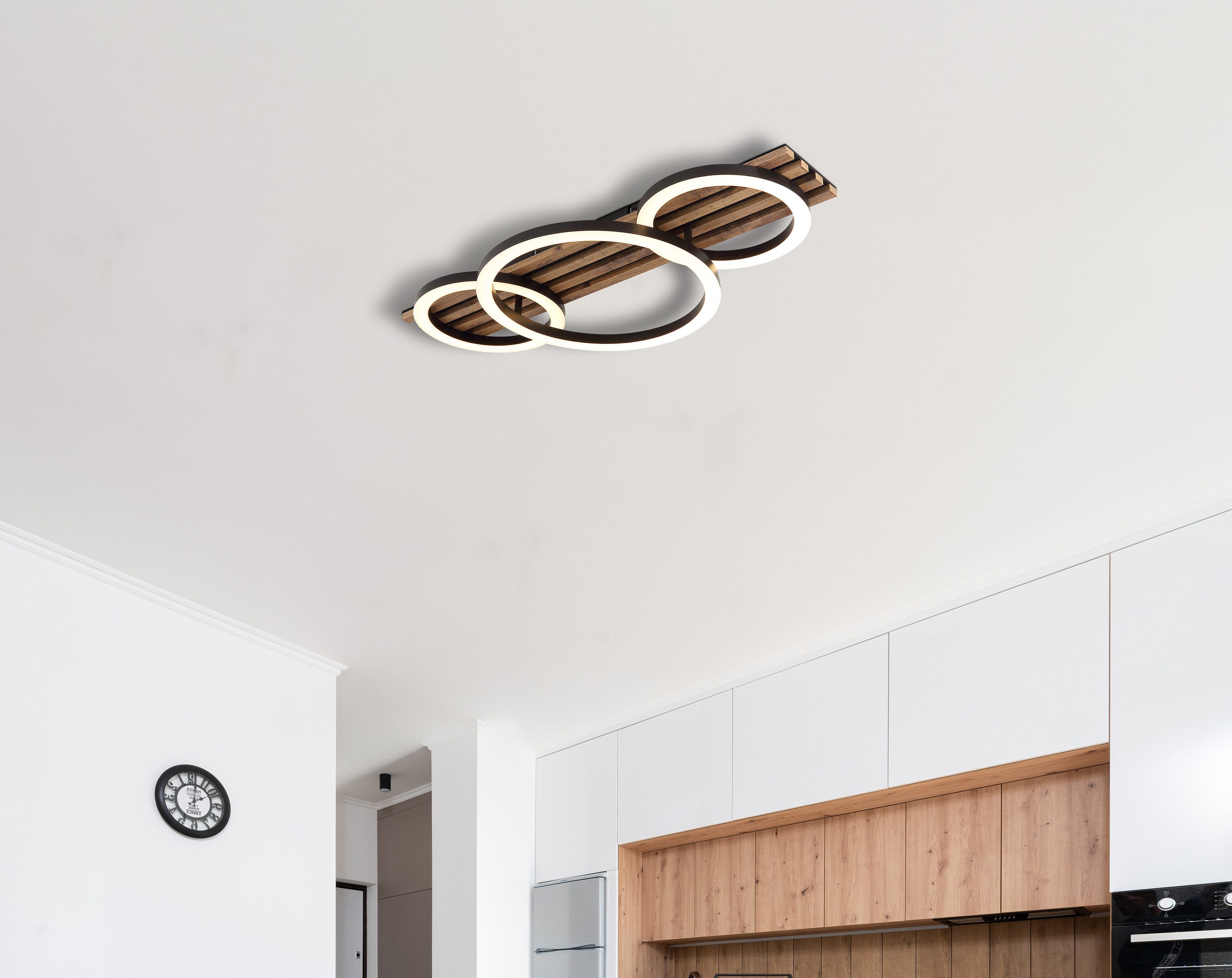 GLOBO LIGHTING Deckenleuchte TISHA, LED fest integriert, Warmweiß, Deckenlampe Wohnzimmer-Leuchte Schlafzimmer-Leuchte Flur Küche