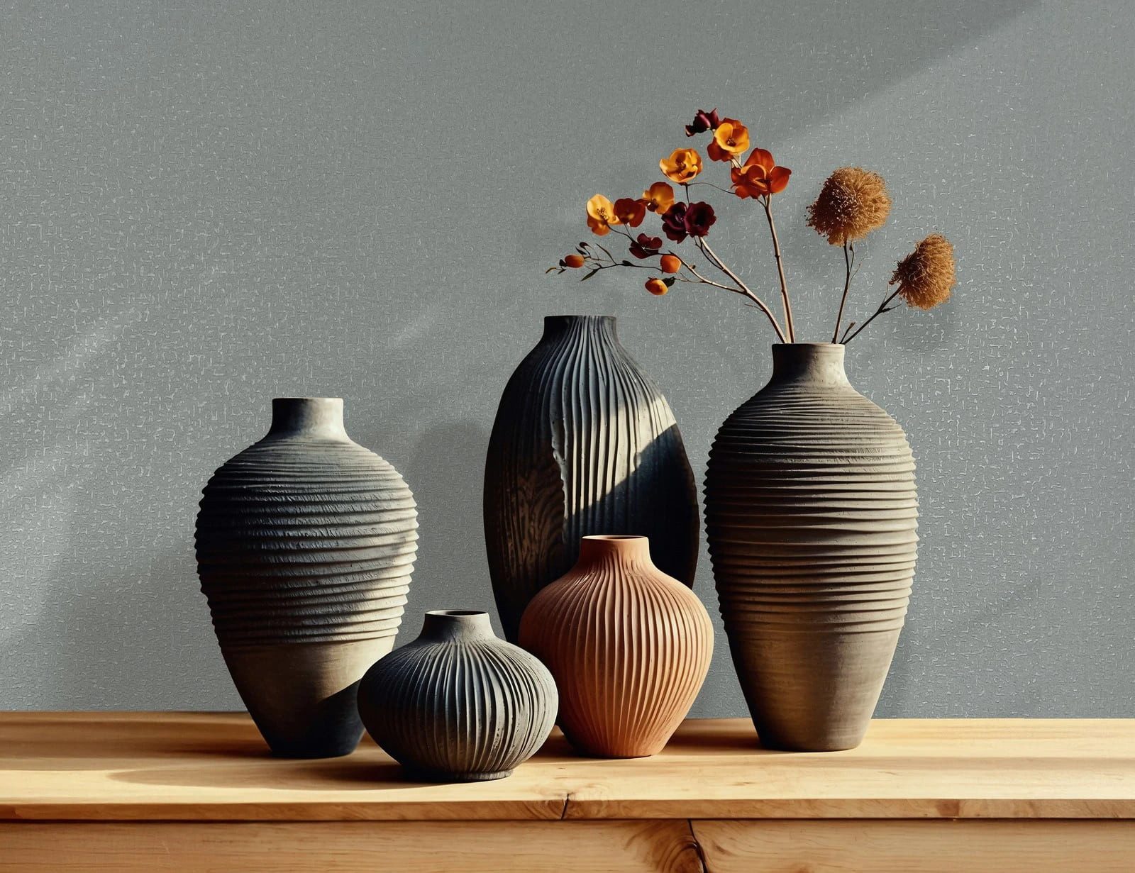 Marburg Vliestapete Putzoptik Struktur Uni Dunkelgrau 35827 Fashion Icon