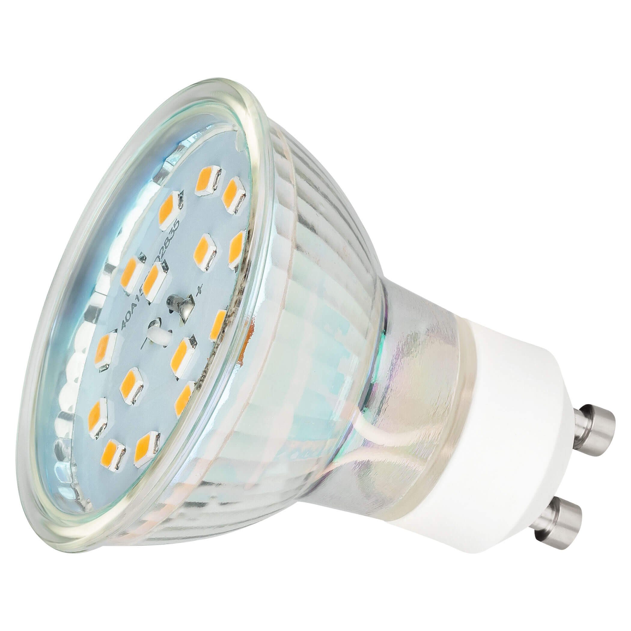 SEBSON LED-Leuchtmittel LED Lampe GU10 5W warmweiß 3000k 420lm 230V Leuchtmittel - 4er Pack, 4 St.