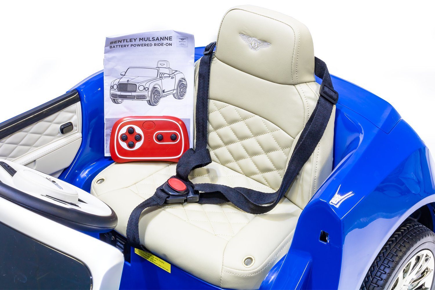 12V Elektroauto Elektro-Kinderauto Bentley Kinder Schwarz Smarty Mulsanne