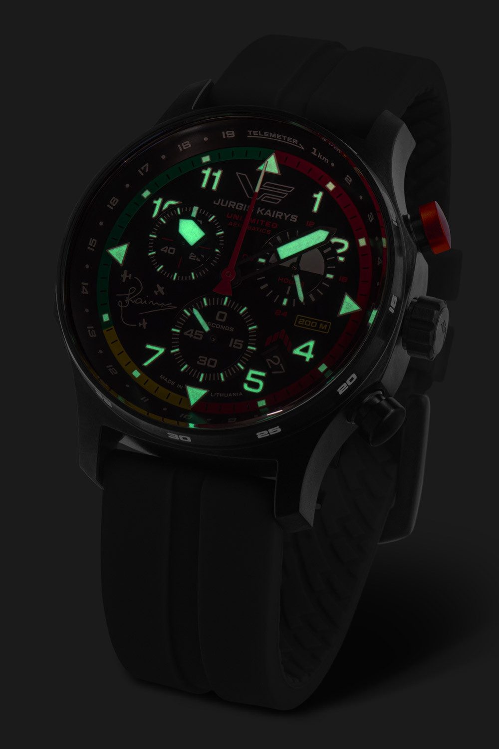 Vostok Europe Quarzuhr Jurgis Kairys Unlimited Aerobatics 2025 Rot günstig online kaufen