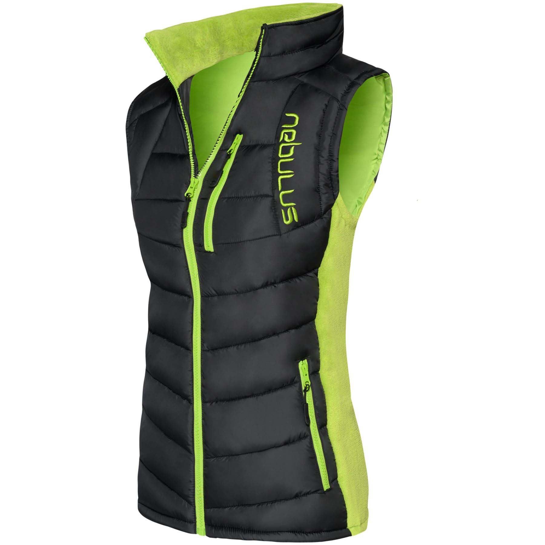 Nebulus Weste & Hemd REVIVAL, P4741 - Damen, schwarz-lime, M/38