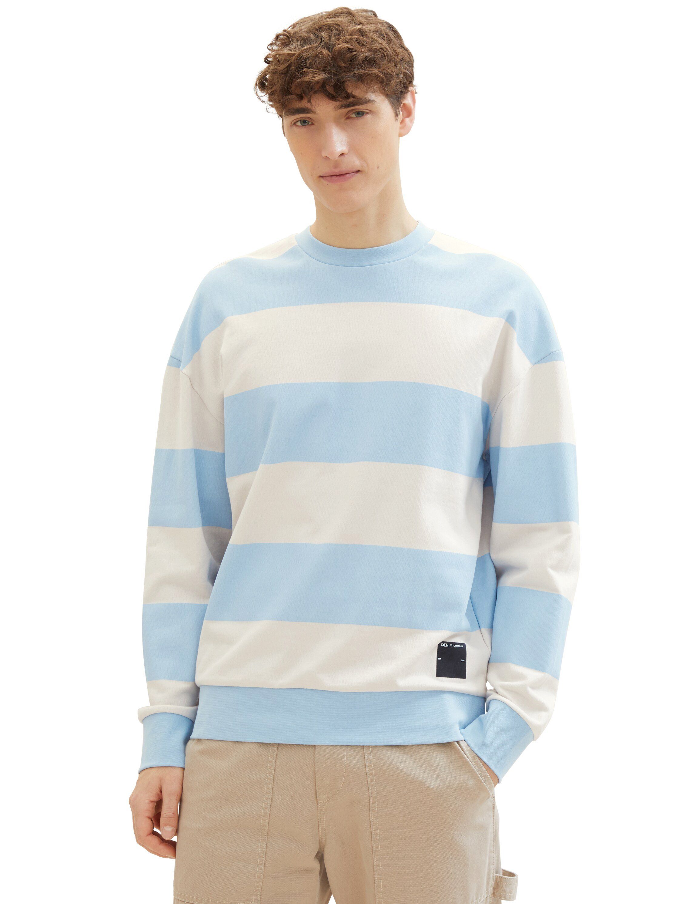 TOM TAILOR Denim Sweatshirt mit Colorblocking