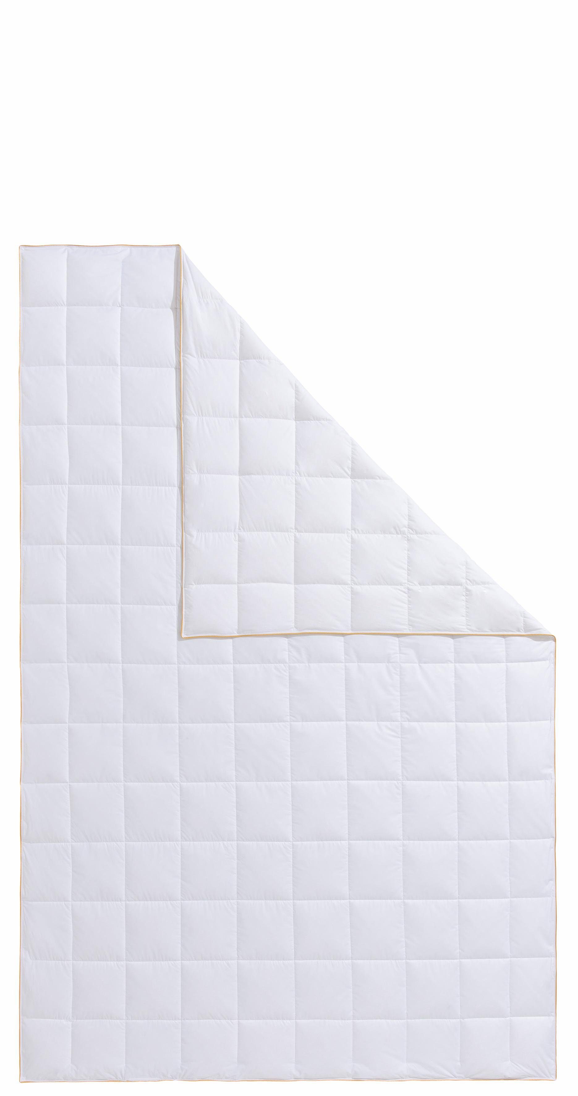 Frau Holle Gänsedaunenbettdecke Dana, Bettdecken für Sommer oder Winter, hergestellt in Deutschland, Füllung: 100% Gänsedaunen, Bezug: 100% Baumwolle, Bettdecke in 135x200 cm, 155x220 cm und weiteren Größen
