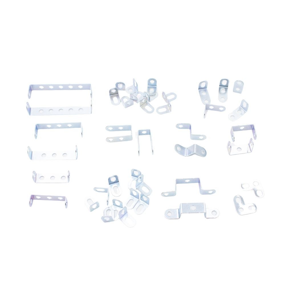 Eitech Einzelkomponenten Bügel & Winkel, Ergänzungsbeutel Metallbaukasten, (41 St), Einzelteile für deine Kreativprojekte, M4 kompatibel, Made in Germany