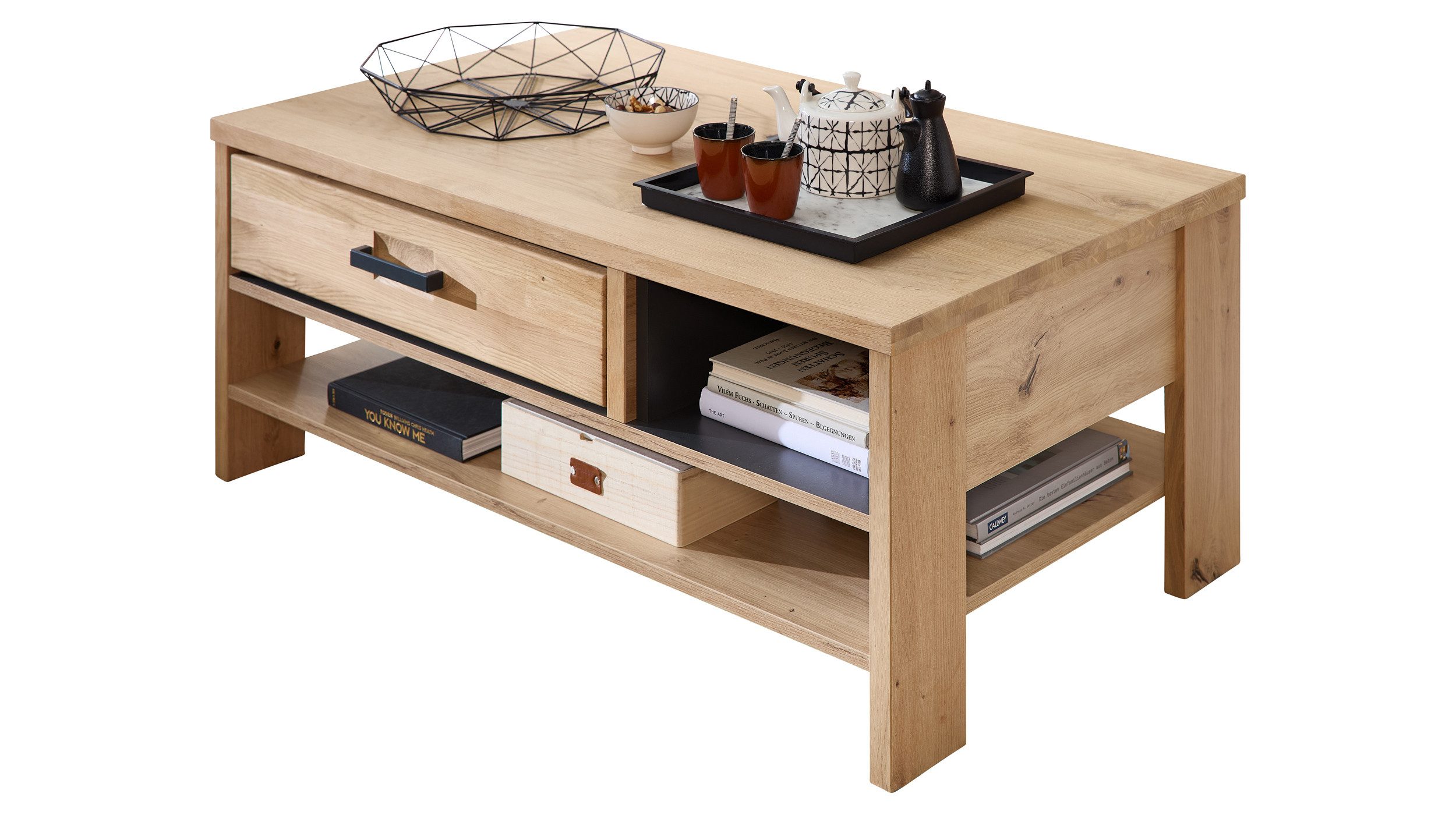 Massivart® Couchtisch CATANIA 110 cm Breite günstig online kaufen