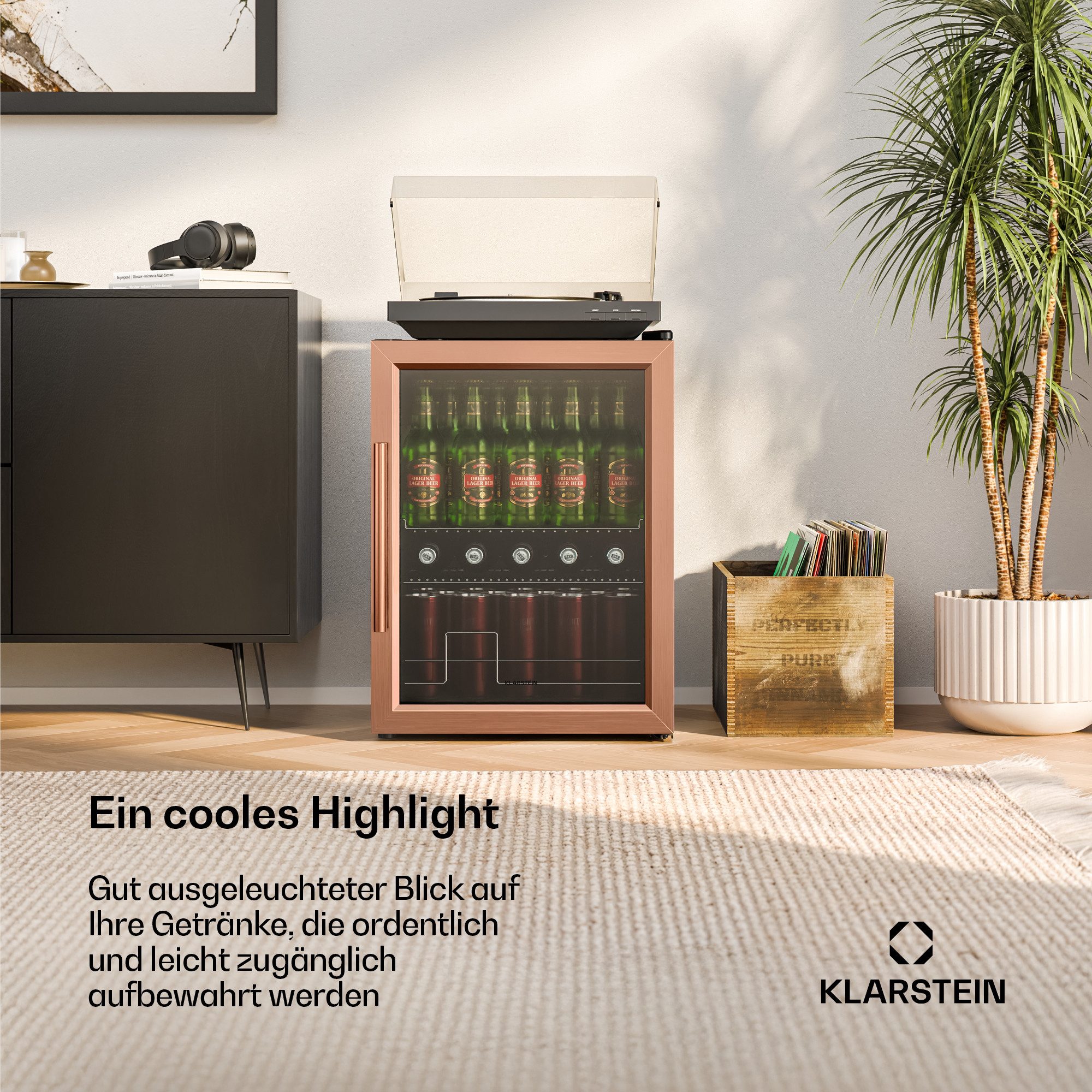 Klarstein Getränkekühlschrank 10047760, 64 cm hoch, 47.4 cm breit – Bild 3 von 5