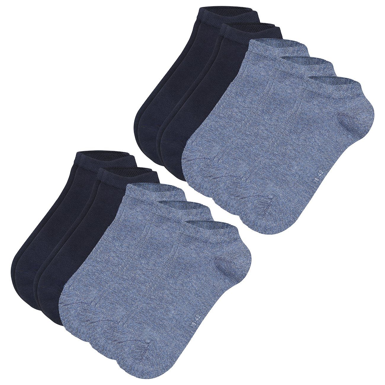 20er Sneaker Sneakersocken Pack 10er (5500) 10er 15er Melange Camano Red Multipack Denim aus Baumwollmix im (10-Paar) Unisex