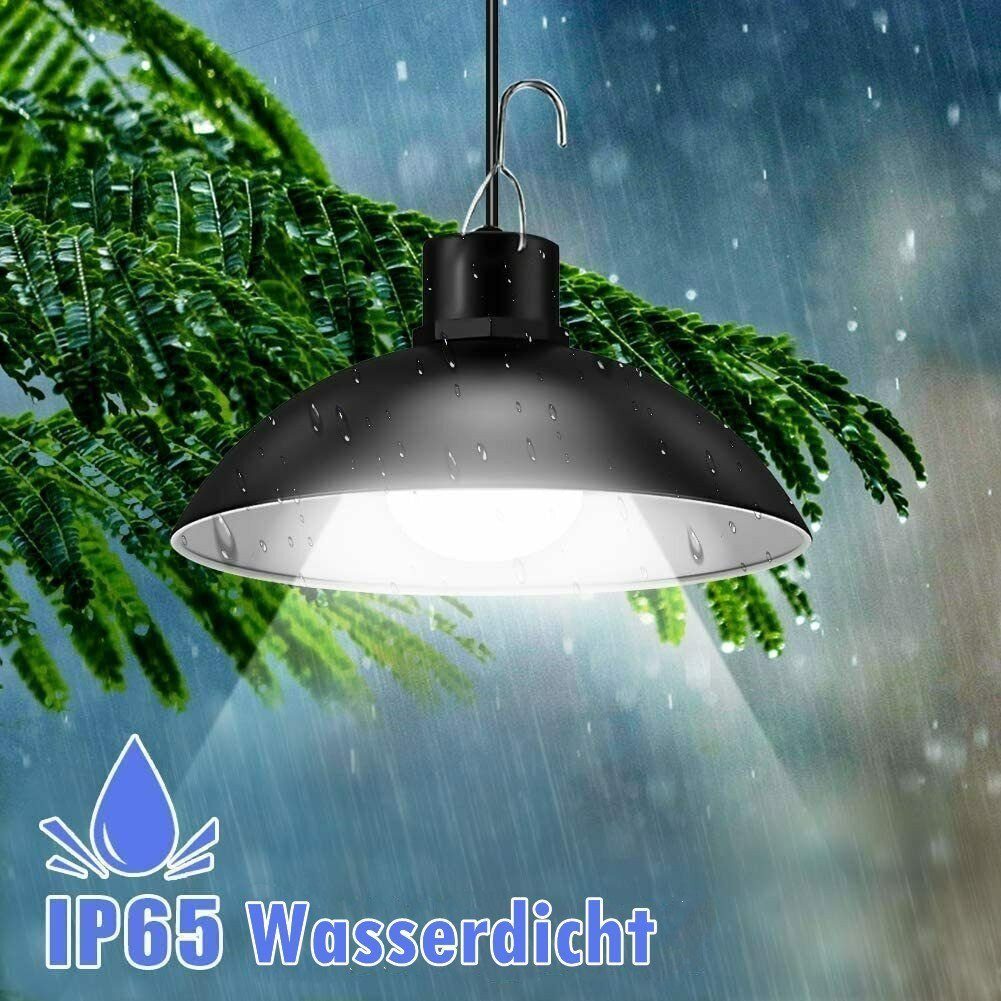 Solar fest Solarleuchte, Gartenleuchte LED Pendellampe, LED Hängeleuchten Hangeleuchte, Pendelleuchten integriert, LED Solarleuchte 2 LED LETGOSPT Solar Köpfe Fernbedienung, mit Tageslichtweiß,