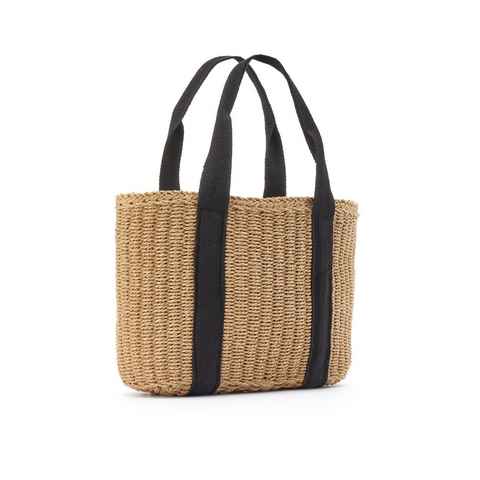 Vivance Shopper, Schultertasche, Strandtasche, Basttasche,Korbtasche, Tragetasche VEGAN