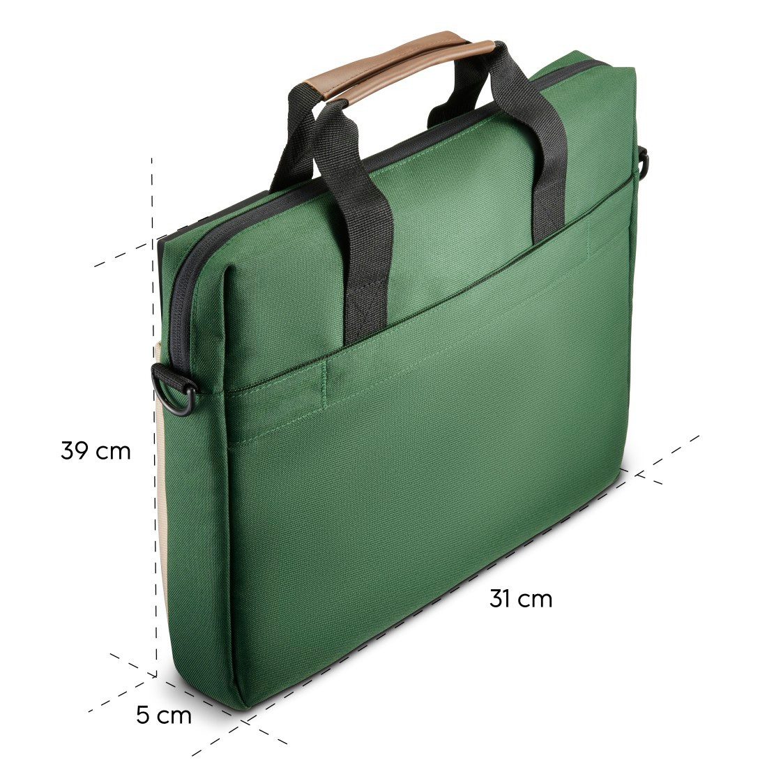 Hama Laptoptasche Notebooktasche für 34-36 cm (13,3 -14,1 Zoll), Trolleyband, Polyester, Laptopfach, Vordertasche Organizerstruktur