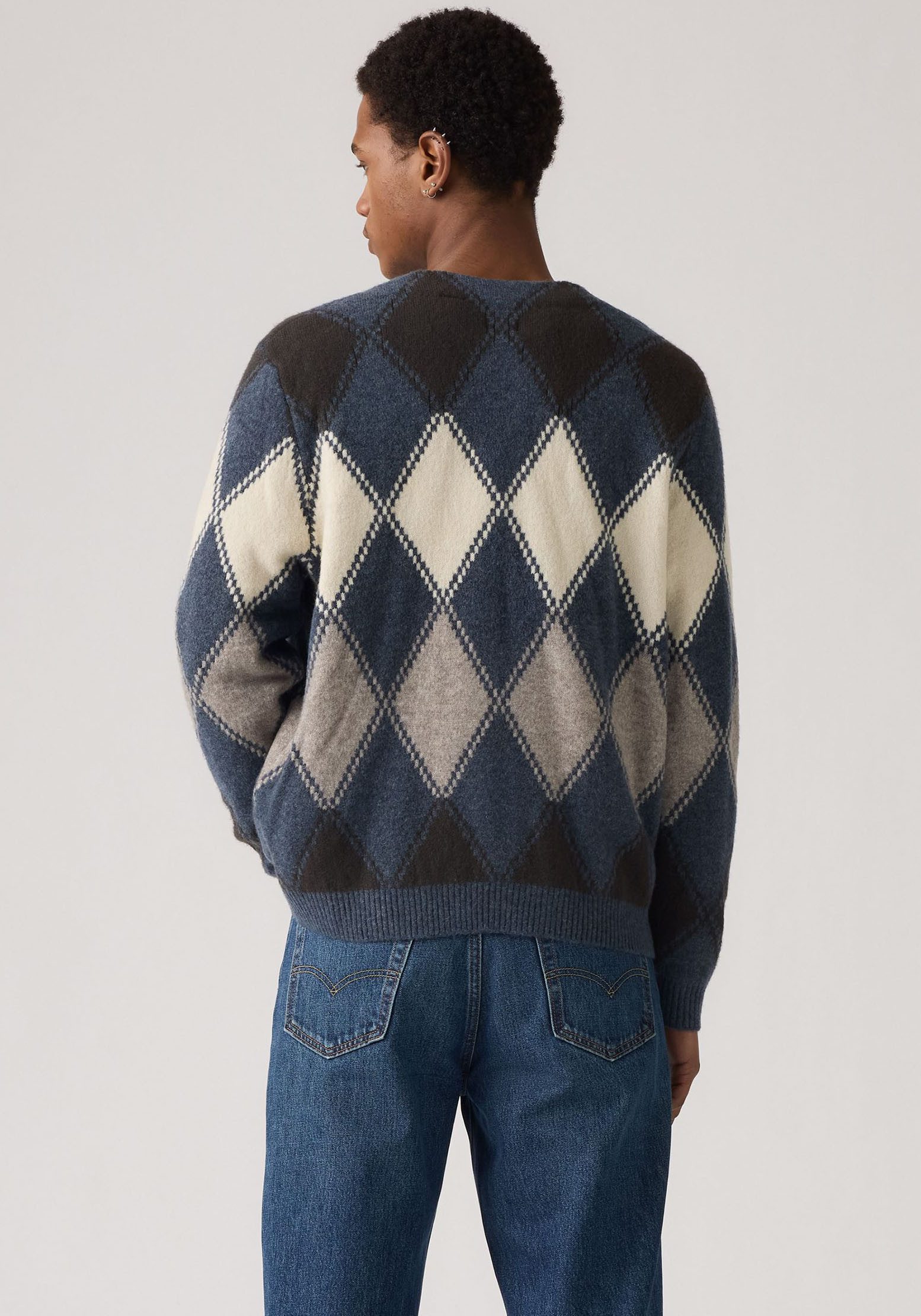 Levi's® Strickjacke Legere Passform, pflegeleichter Materialmix