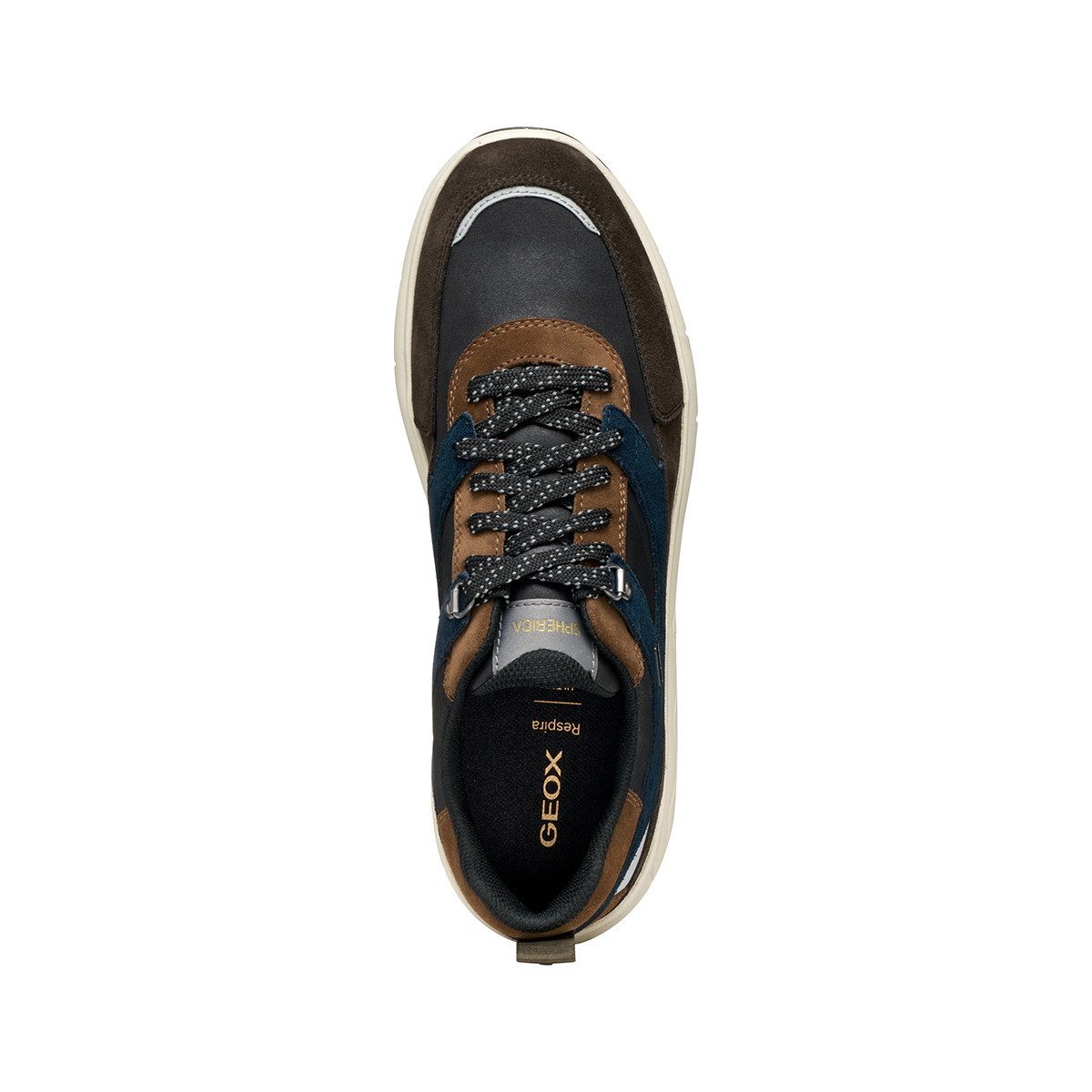 Geox GEOX SPHERICA, Sneaker, Braun kombiniert, Herren Sneaker