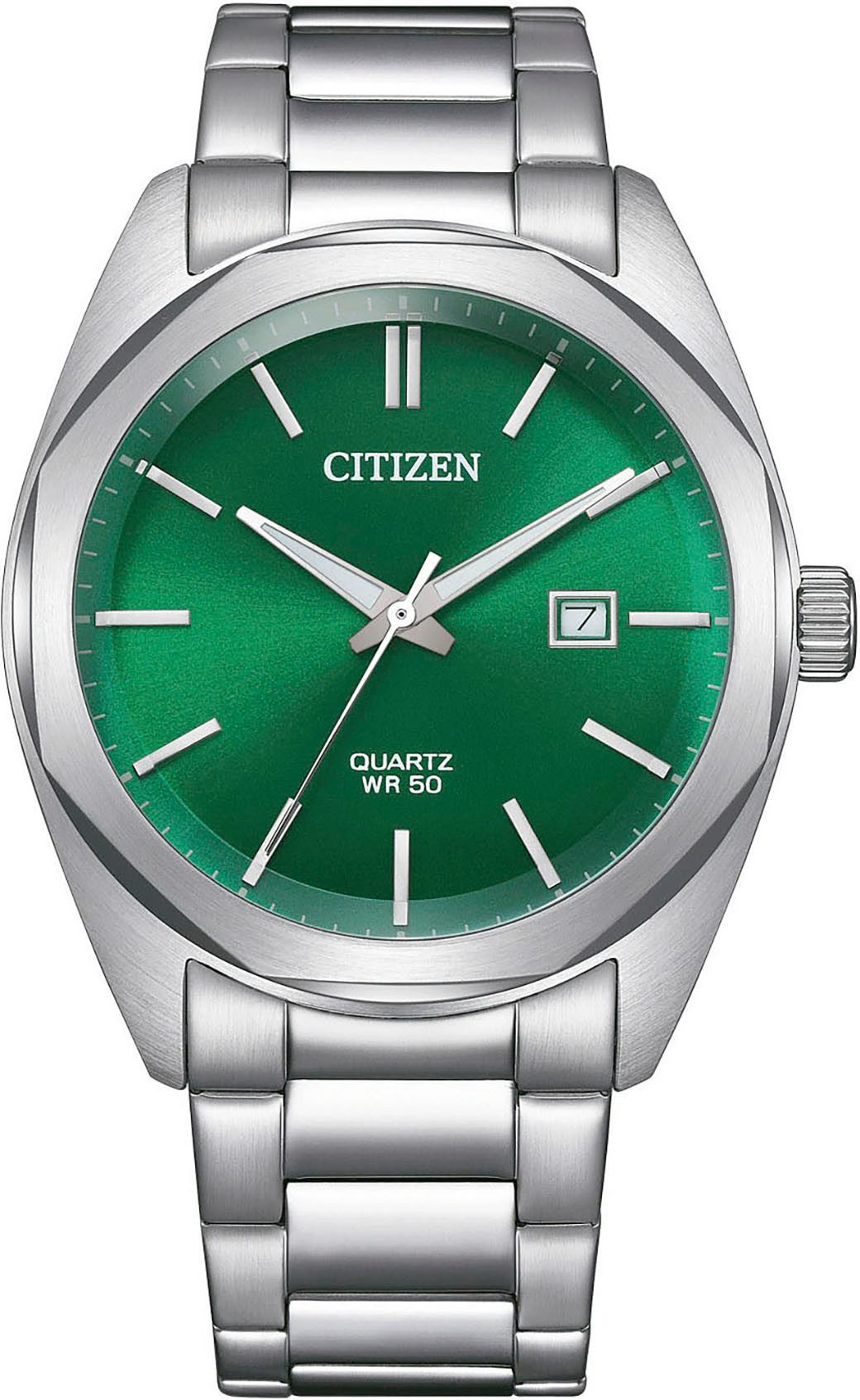 Citizen Quarzuhr BI5110-54X, Armbanduhr, Damenuhr, Herrenuhr, Edelstahlarmband, analog, Tag