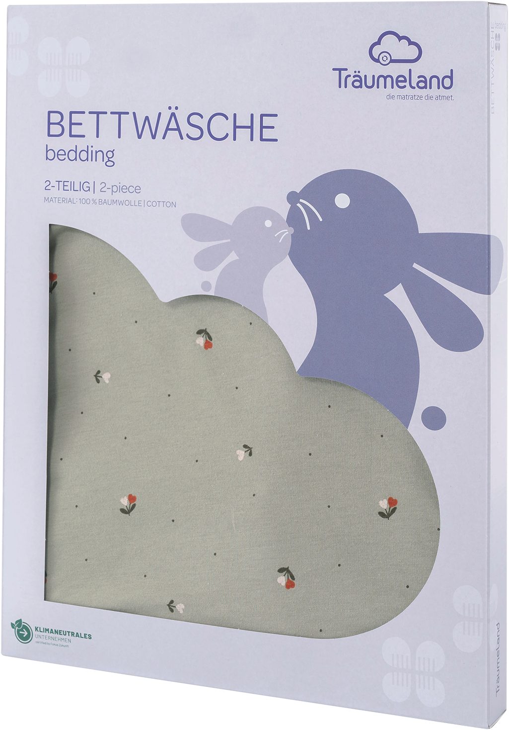 Träumeland Babybettwäsche Jersey Fiore, Jersey, 2 teilig, Blumen allover