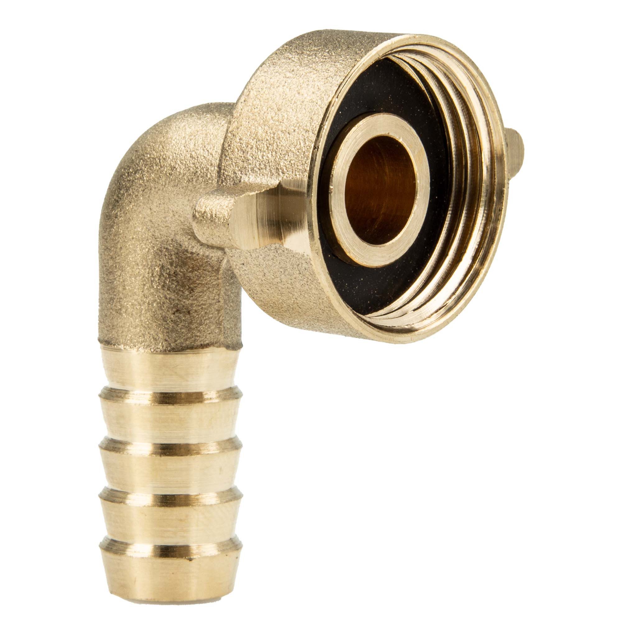 3x Messing Schlauchverbinder 6 Mm Mit Edelstahl-Klemmen - Gerade Schnellkupplung Für Wasser, Luft, Öl (6-12 Mm)