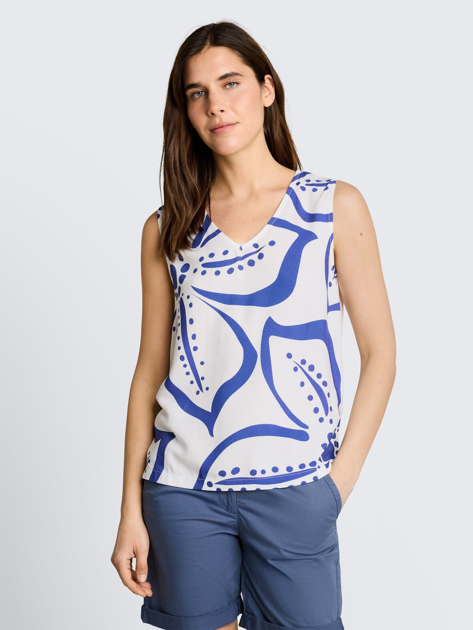 TOM TAILOR Trägertop T-Shirt Top mit Blumenmuster